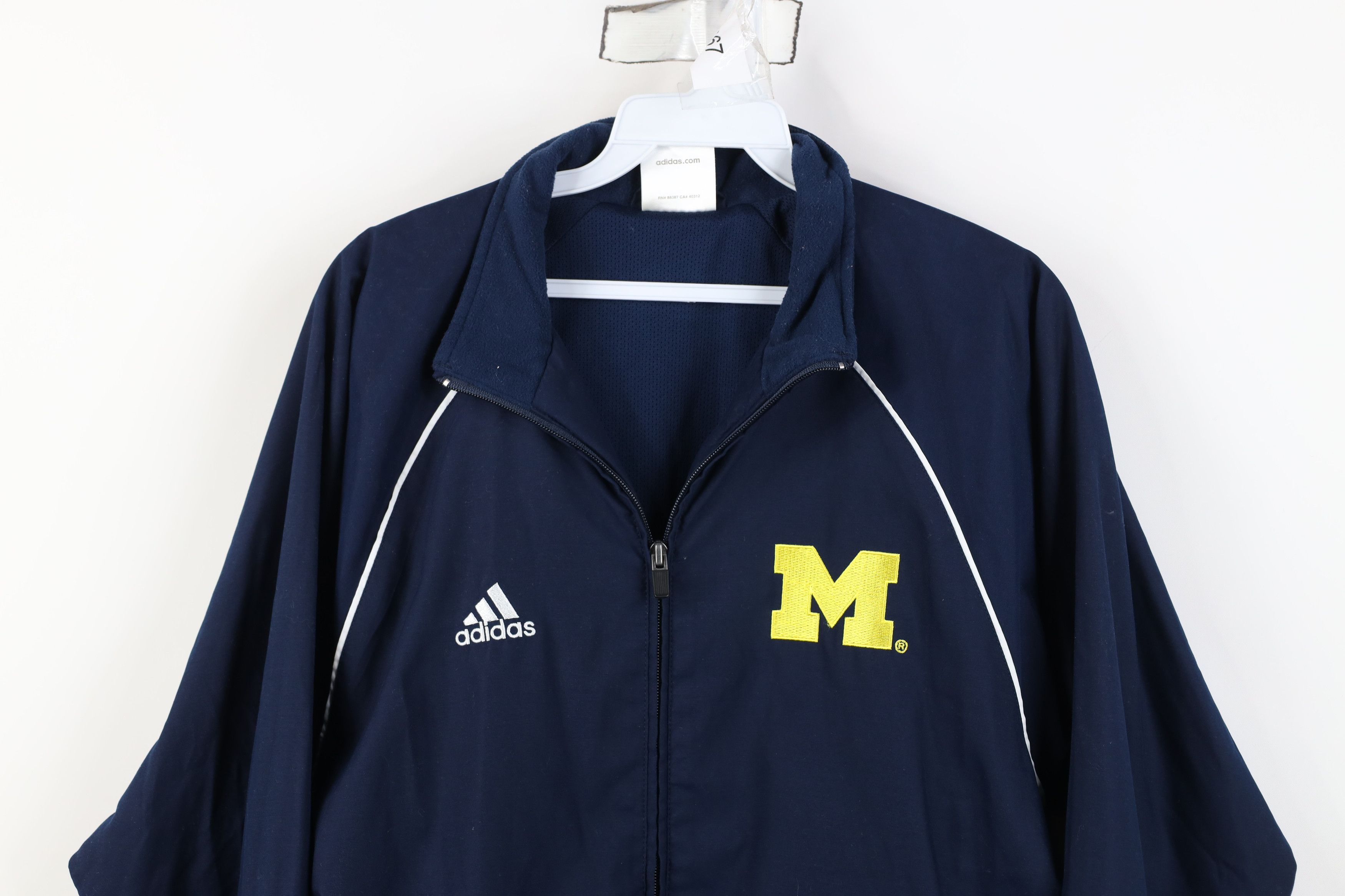 Adidas Adidas University of Michigan Football Full Zip Jacket Blue Size US XS / EU 42 / 0 - 2 Thumbnail