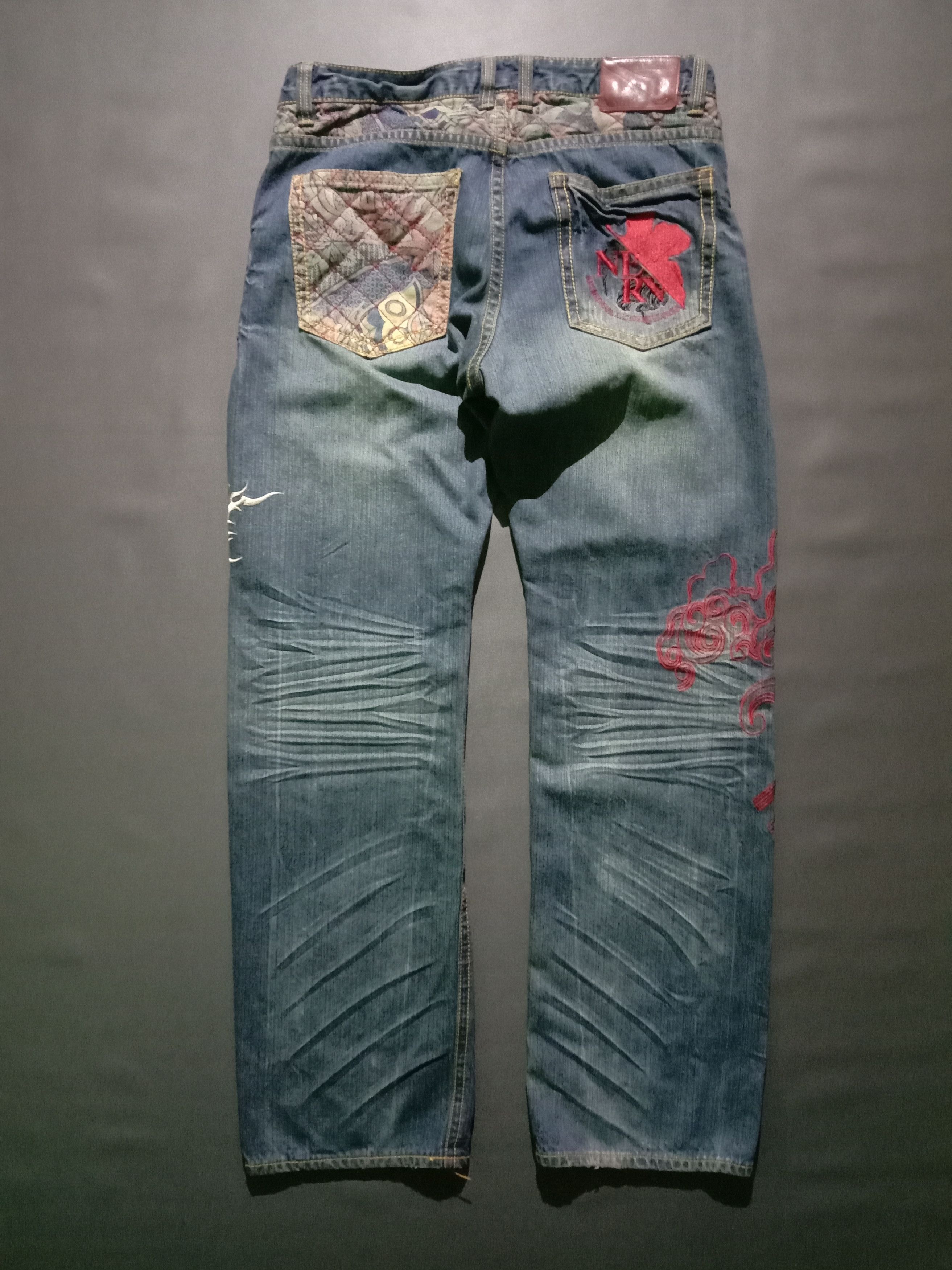 Anime Jeans Nishiki x Evangelion x Miyabi Musubi x Oriental Brand Size US 34 / EU 50 - 2 Thumbnail