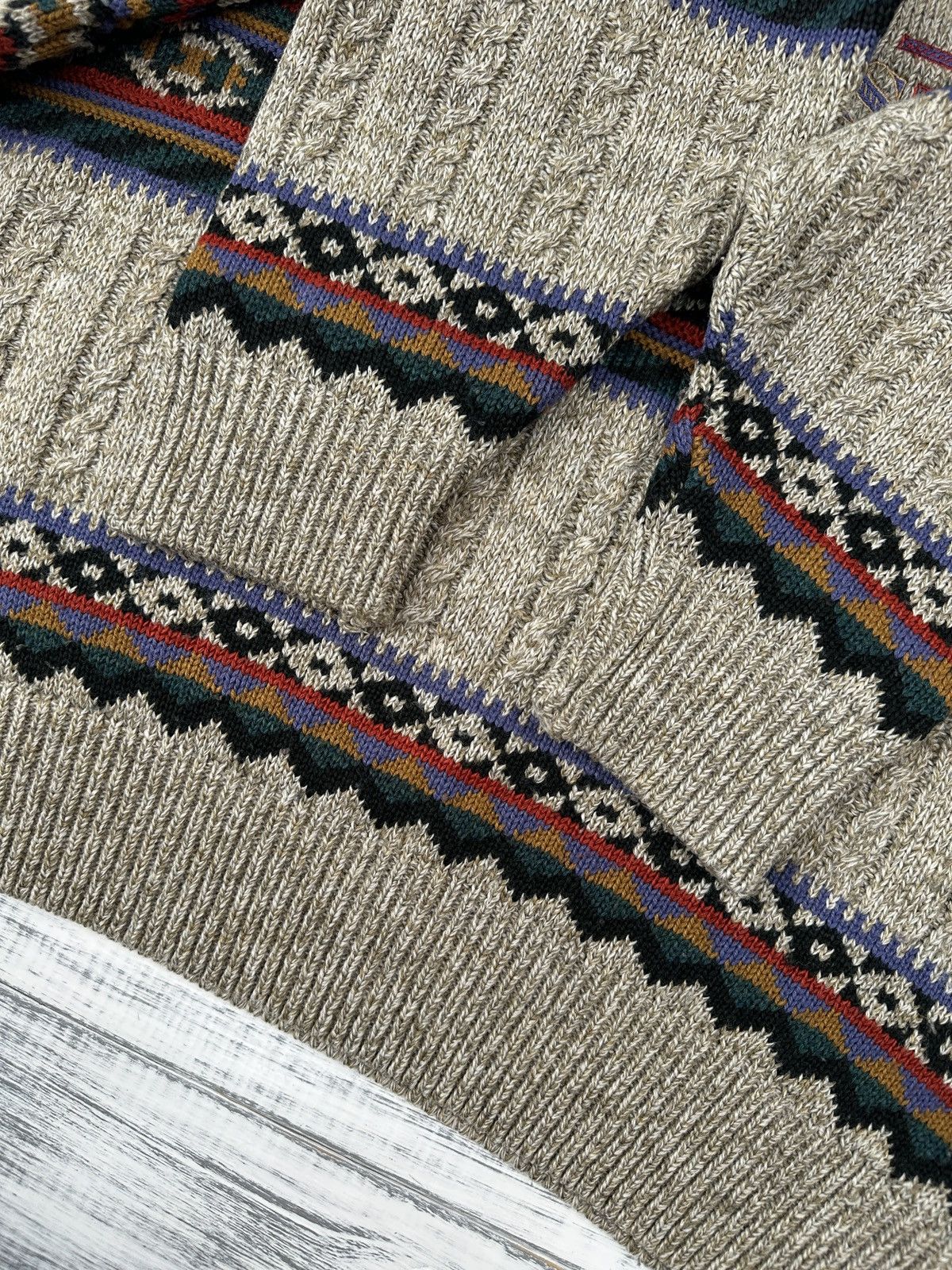 Vintage The Sweater Shop Vintage Men's Striped Knit Acrylic Jumper Size US L / EU 52-54 / 3 - 6 Thumbnail