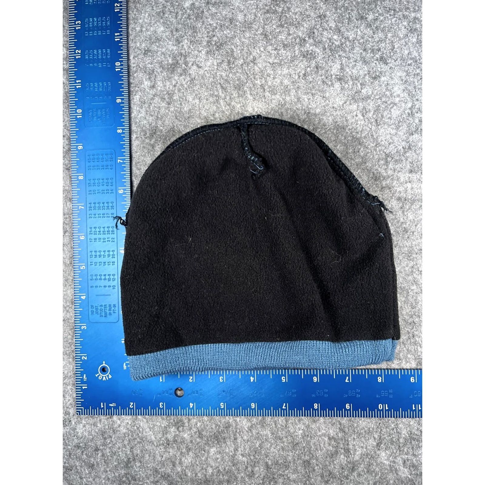 Vintage Athletech Beanie Mens One Size Blue Knit Snowboarder Fleece Lined Winter Reversible OSFM Cold Weather Hat Size US M / EU 48-50 / 2 - 5 Thumbnail
