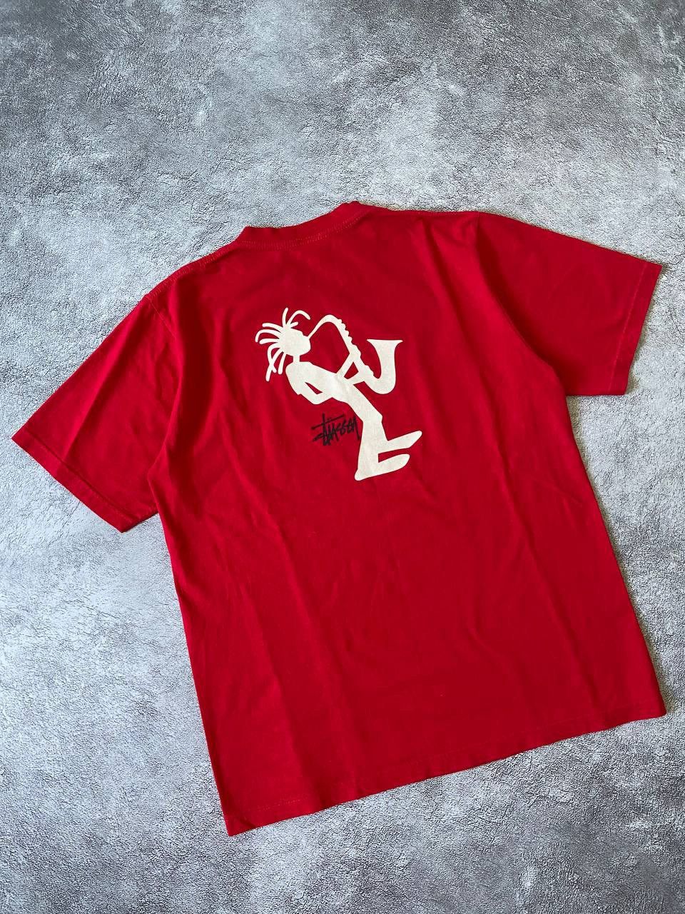 Stussy Vintage Stussy T-Shirt Saxophone Rasta Man Big Logo Size US XL / EU 56 / 4 - 7 Thumbnail
