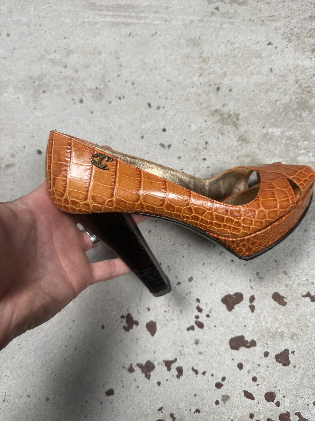 Just Cavalli 2000s Just Cavalli Genuine Leather Heels Animal Boots Size US 6 / IT 36 - 12 Thumbnail