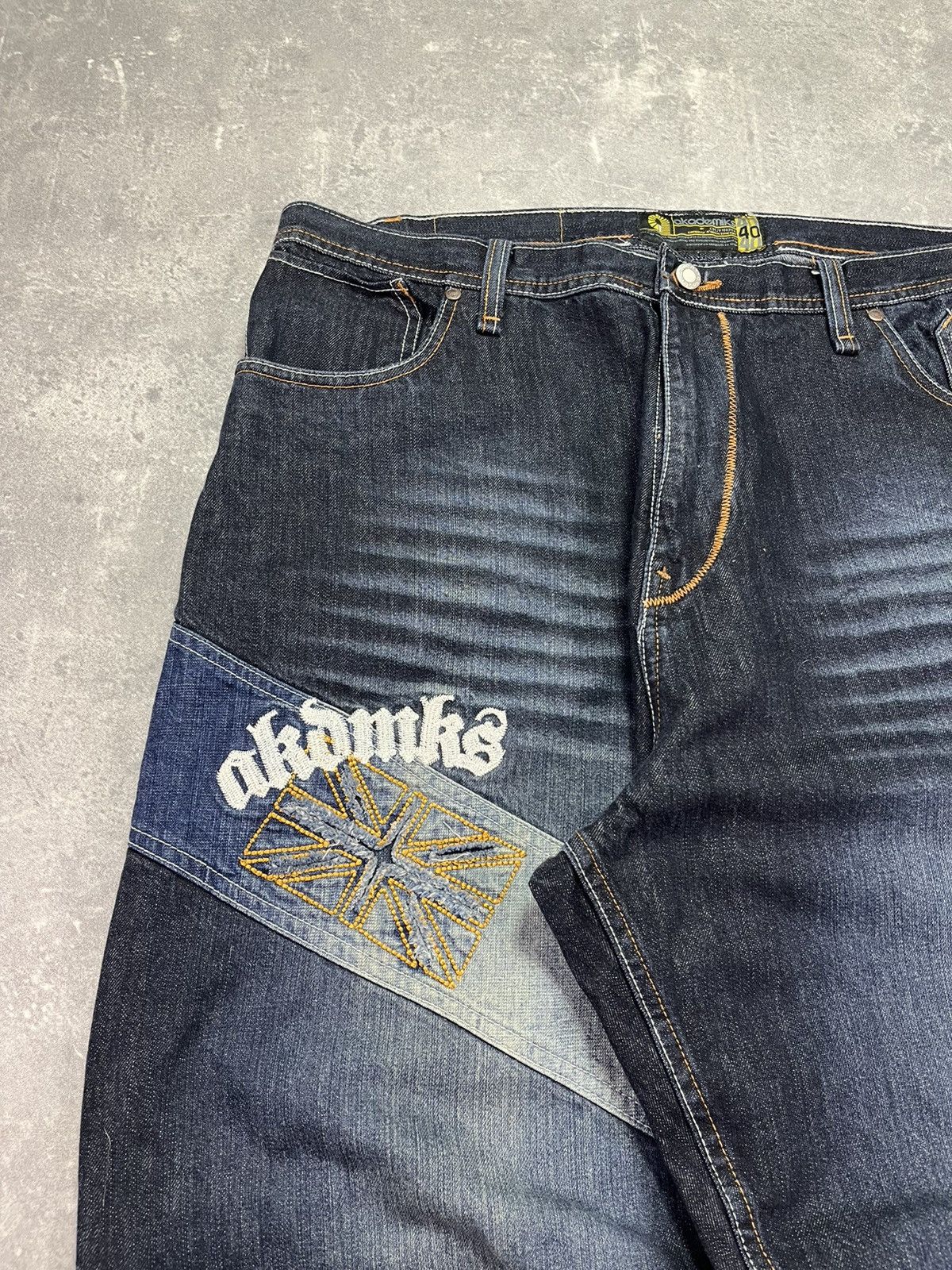 Akademiks 2000s Y2K Akademiks Washed Mega Baggy Denim Jeans 40 Size US 40 / EU 56 - 3 Thumbnail