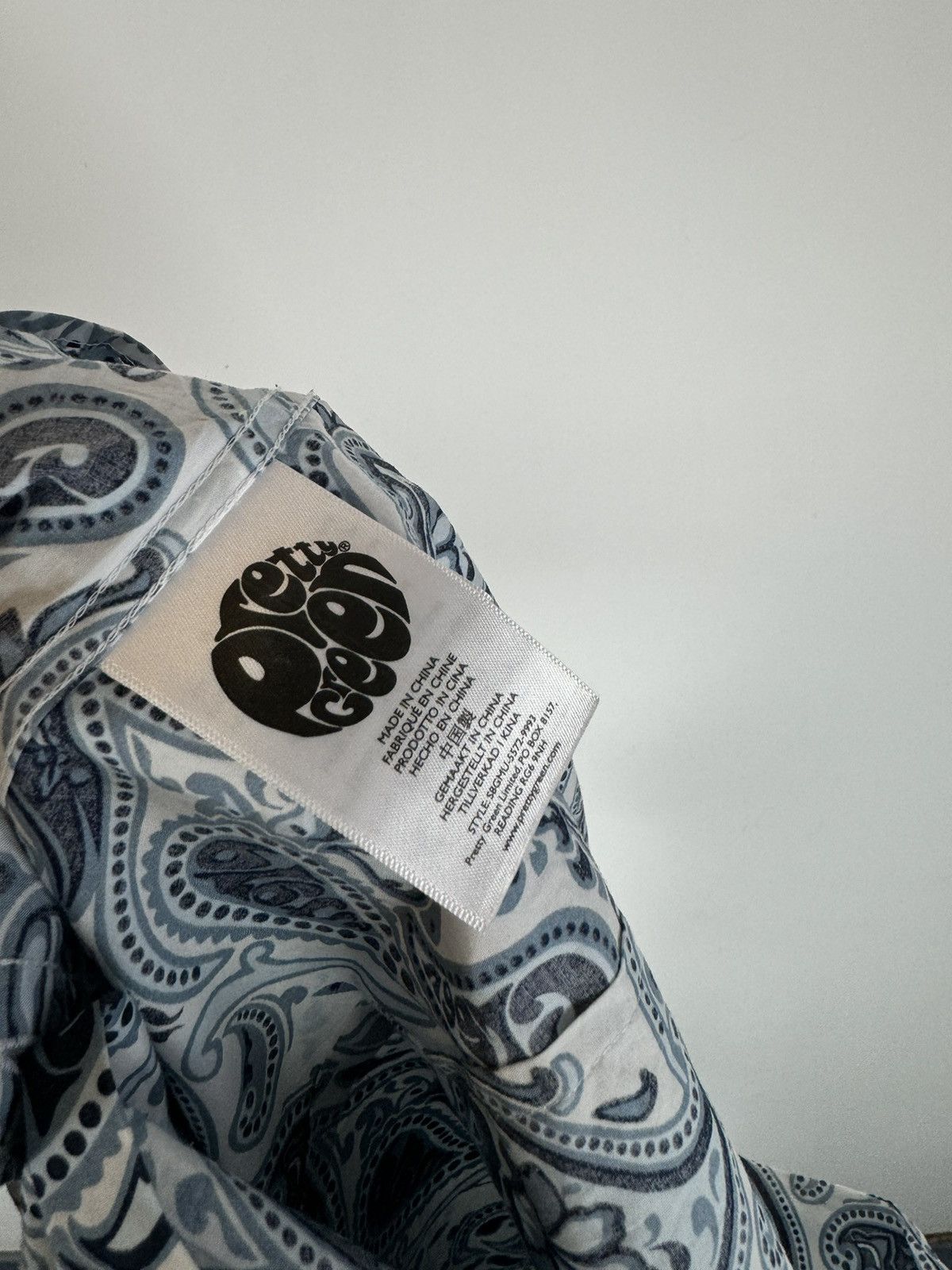 Pretty Green Pretty Green Printed Long Sleeve Shirt Size US S / EU 44-46 / 1 - 4 Thumbnail