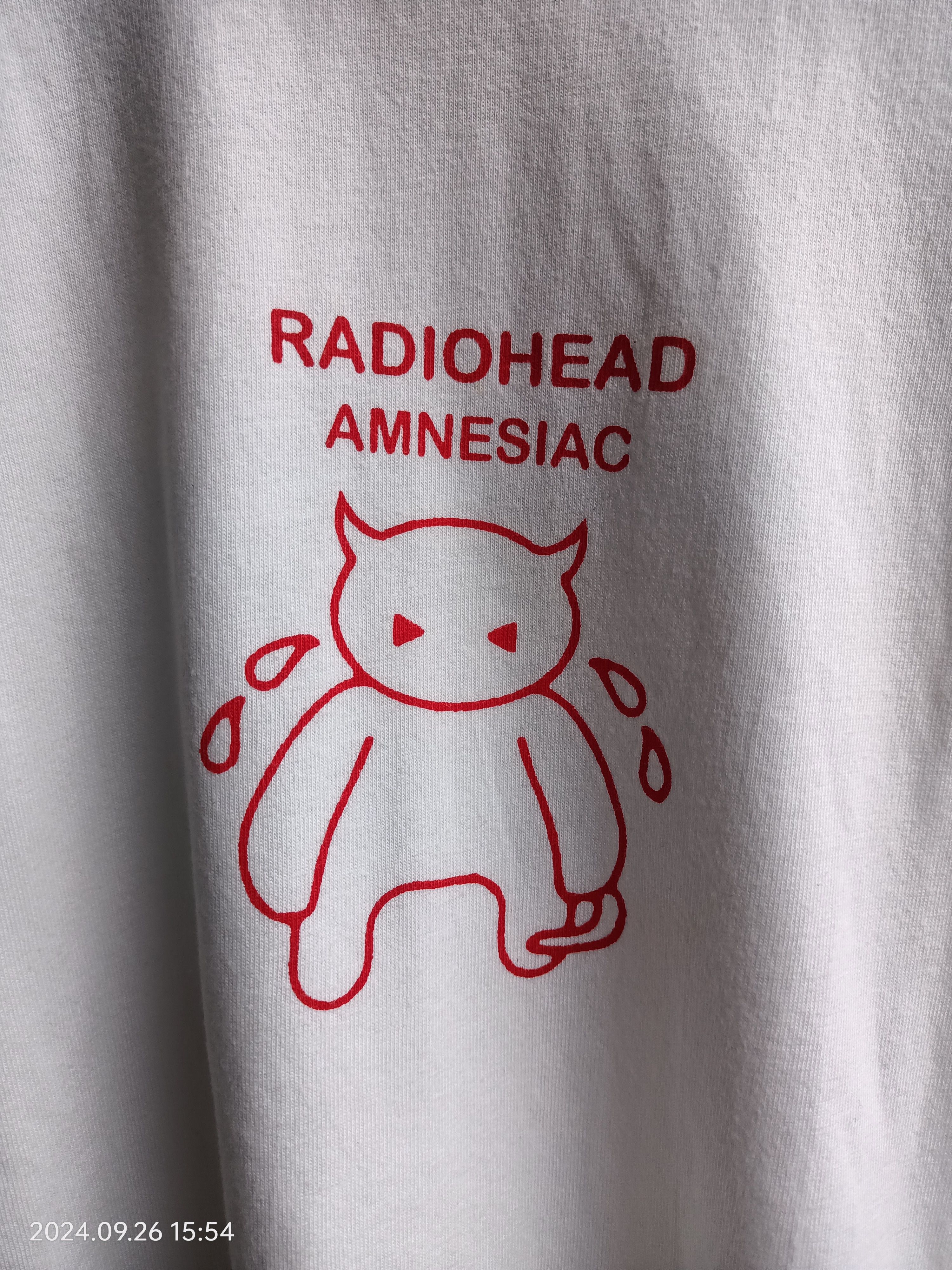 Band Tees × Vintage RADIOHEAD AMNESIAC PROMO TOUR TEE Size US L / EU 52-54 / 3 - 2 Thumbnail