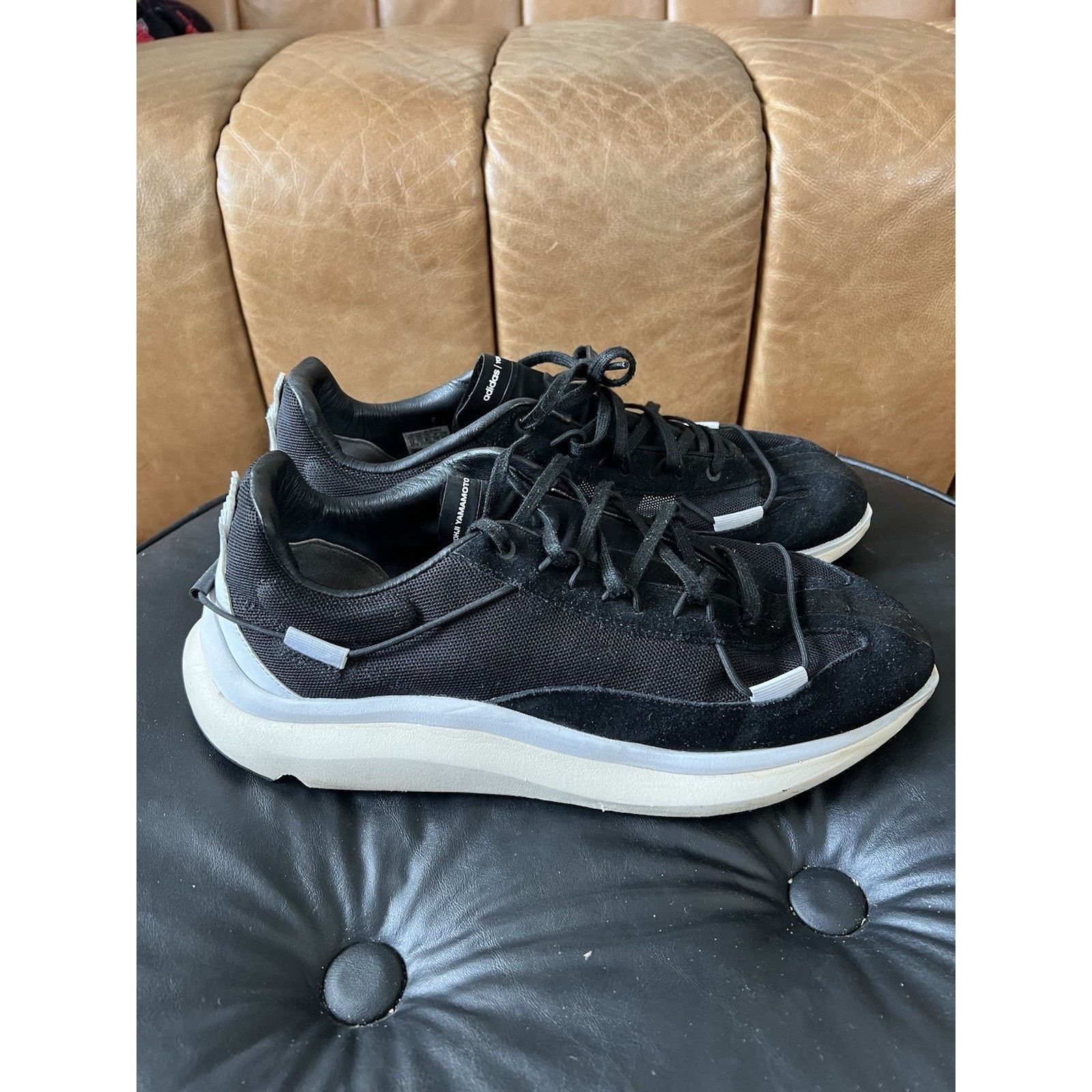 Adidas Size 12 - adidas Y-3 Shiku Run Black Size US 12 / EU 45 - 2 Thumbnail