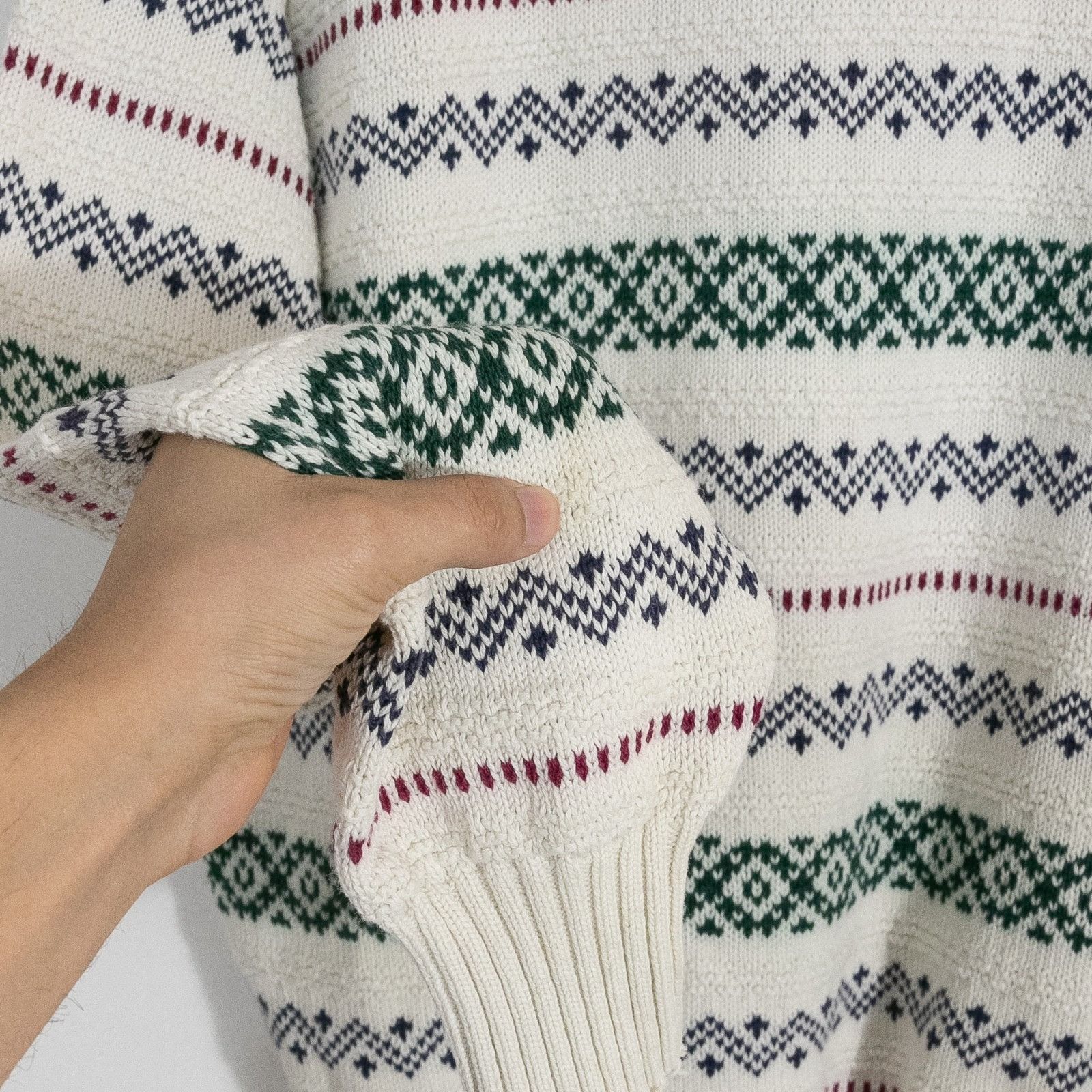 American Eagle Outfitters Vintage American Eagle Fair Isle Cotton Sweater Mens Large Size US L / EU 52-54 / 3 - 8 Thumbnail