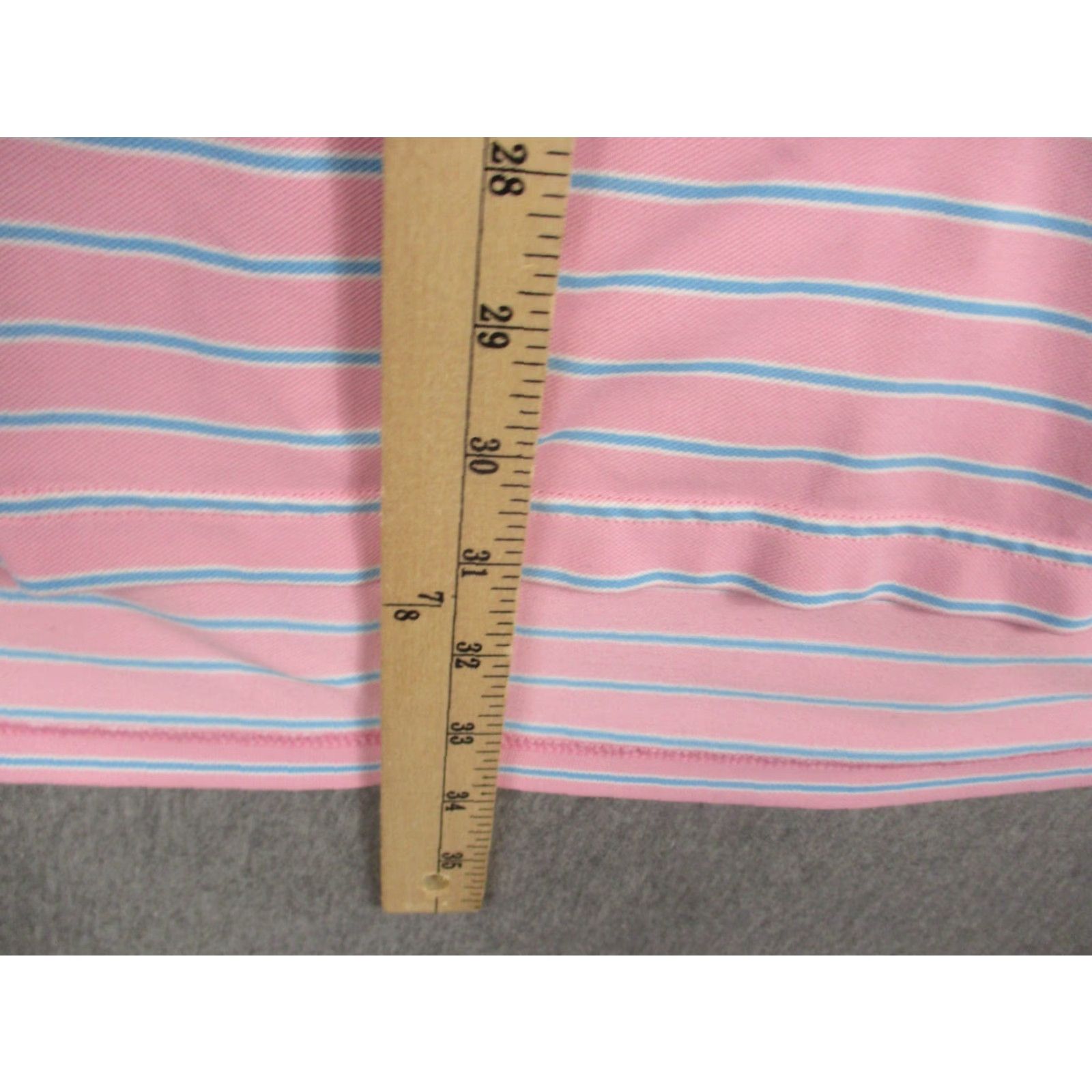 Peter Millar Peter Millar Summer Comfort Polo Shirt XL Pink Stripe Golf Short Sleeve Shirt Mens Size US XL / EU 56 / 4 - 7 Thumbnail