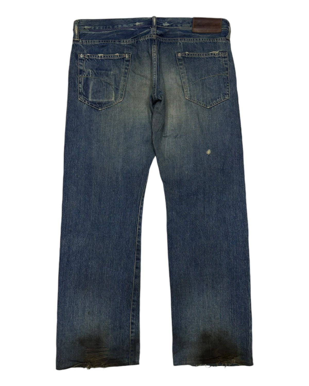 Andy Warhol × Hysteric Glamour 🔥HYSTERIC GLAMOUR X ANDY WARHOL SELVEDGE JEANS DISTRESSED Size US 34 / EU 50 - 8 Thumbnail