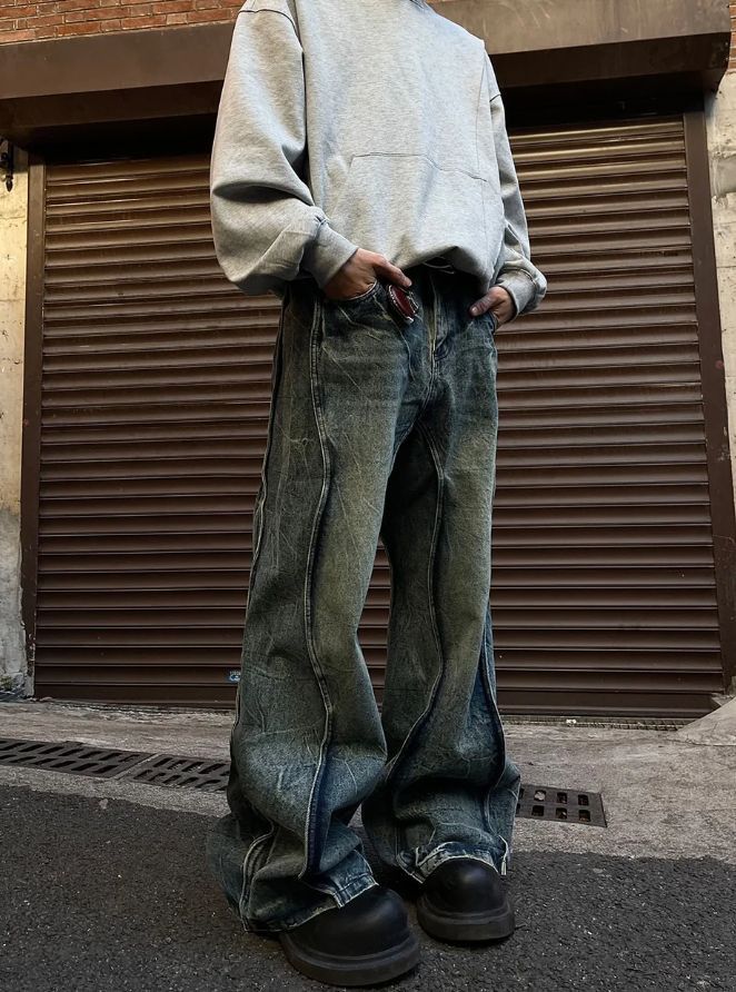 Japanese Brand × Jean Baggy Jeans Men Size US 32 / EU 48 - 4 Thumbnail