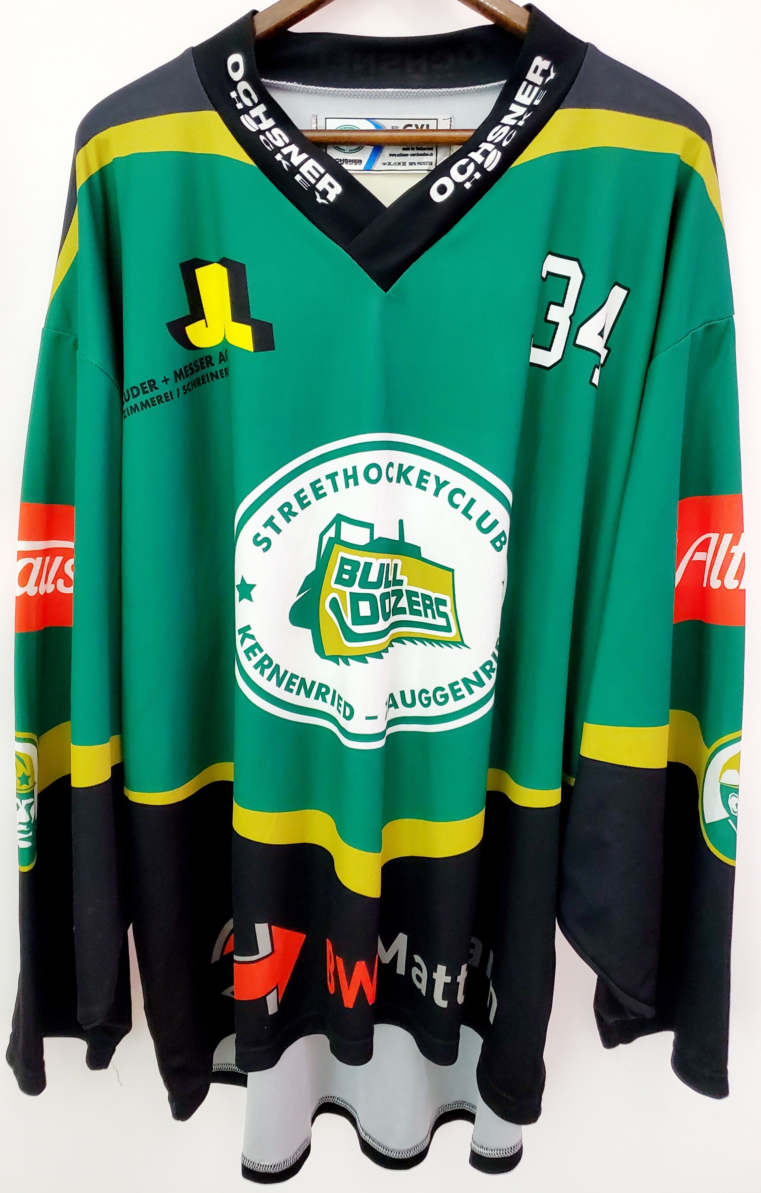 NHL × Vintage Street Hockey Club Bulldozers Switzerland Ochsner Jersey Size US XXL / EU 58 / 5 - 1 Thumbnail