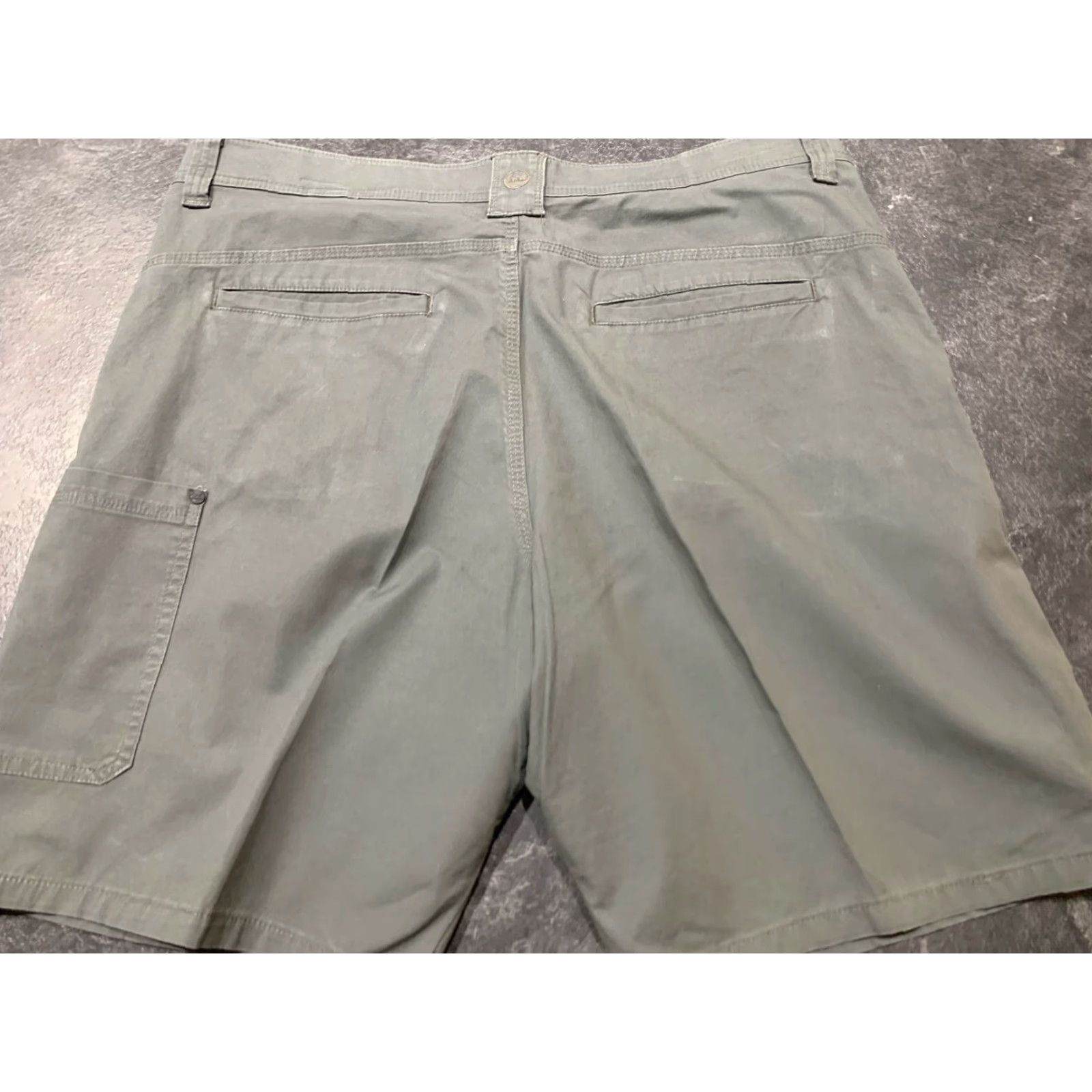 Wrangler Wrangler Mens Shorts 38 Casual Outdoor Performance Chino Flat Front Green Cotton Nylon Spandex Size US 38 / EU 54 - 3 Thumbnail