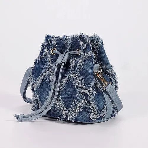 Japanese Brand × Vintage Retro Design Denim Tote Bag Size ONE SIZE - 2 Thumbnail
