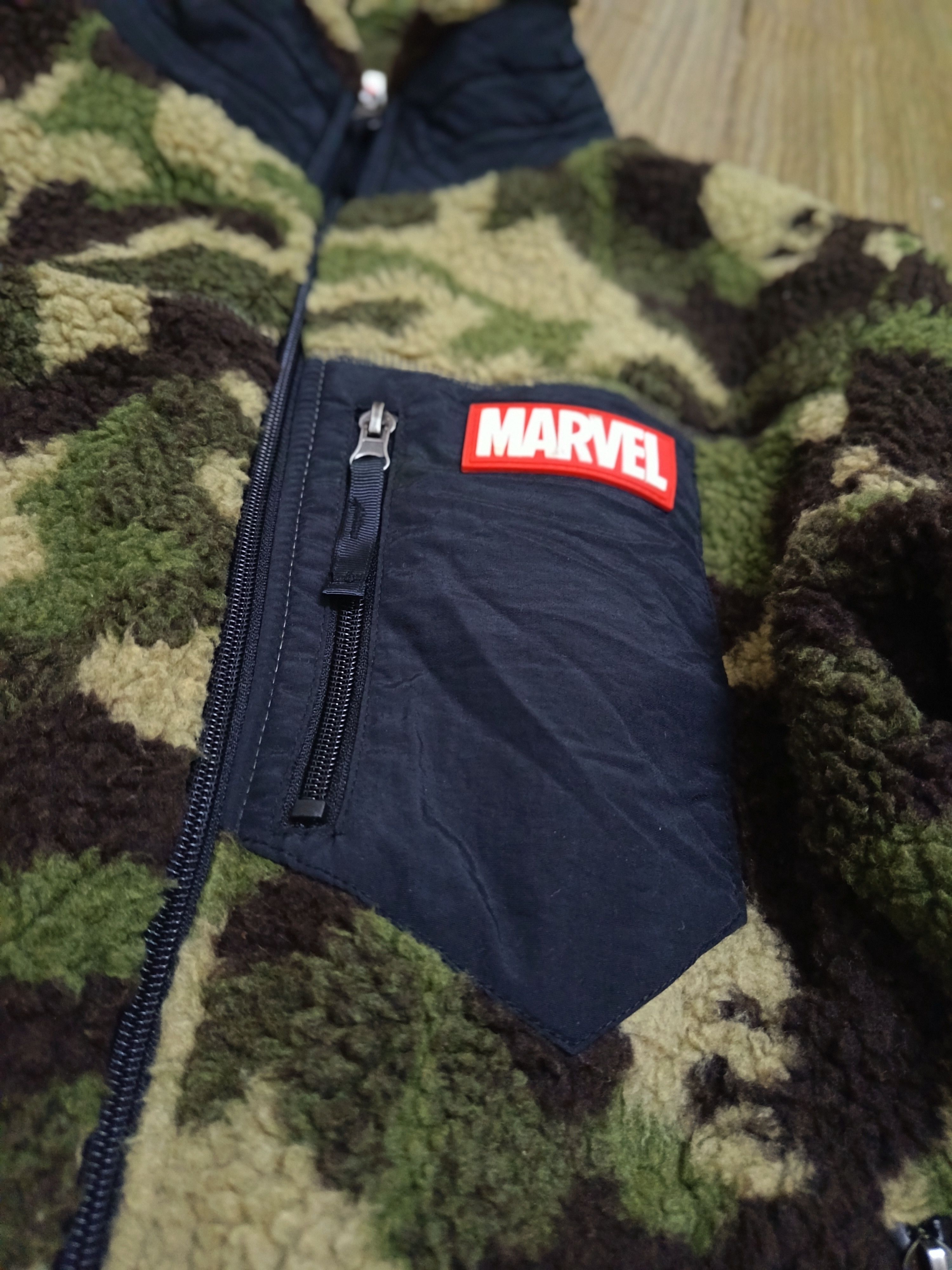 Marvel Comics Marvel japan camouflage fleece jacket Size US M / EU 48-50 / 2 - 2 Thumbnail