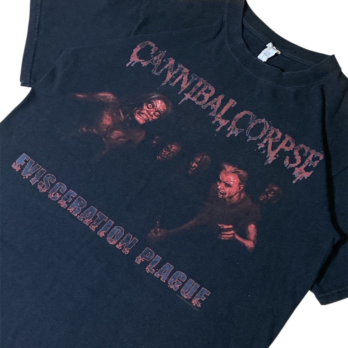 Anvil × Band Tees 2009 Cannibal Corpse Evisceration Plague T-Shirt Size US M / EU 48-50 / 2 - 4 Thumbnail