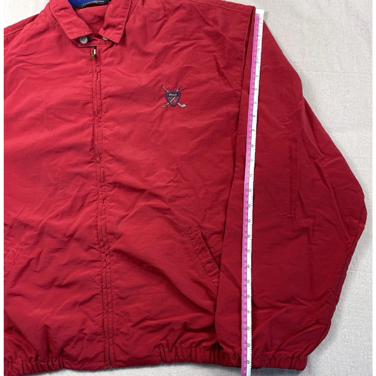 Polo Ralph Lauren VINTAGE Polo Ralph Lauren Windbreaker Jacket 90s Men’s L Nylon Red Golf Size US L / EU 52-54 / 3 - 6 Thumbnail