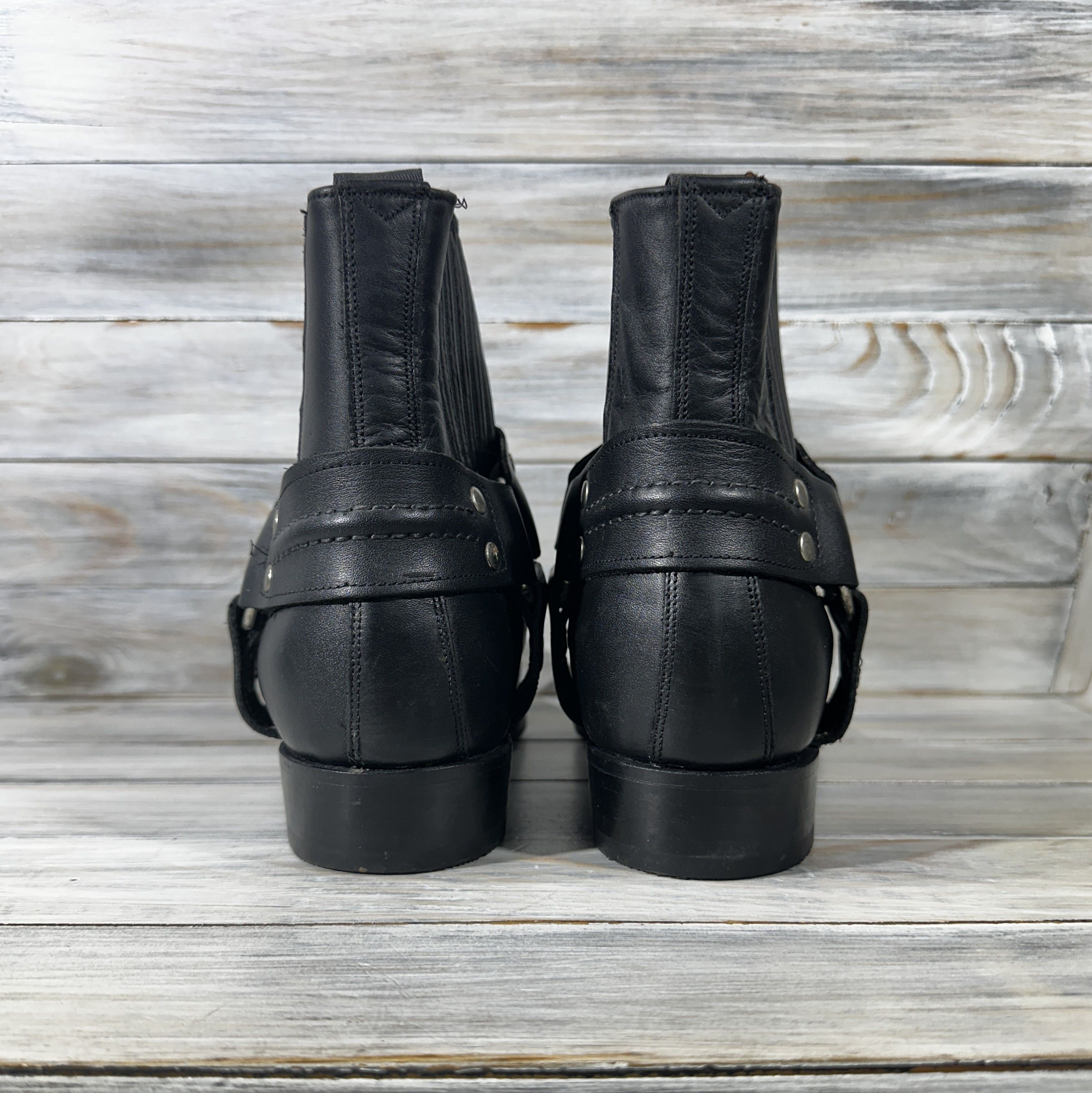 Cowboy Equipment × Leather Tony Mora 1161 TX SV CLUB BLACK Cowboy Motorcycle Boots Size US 7 / EU 40 - 8 Thumbnail