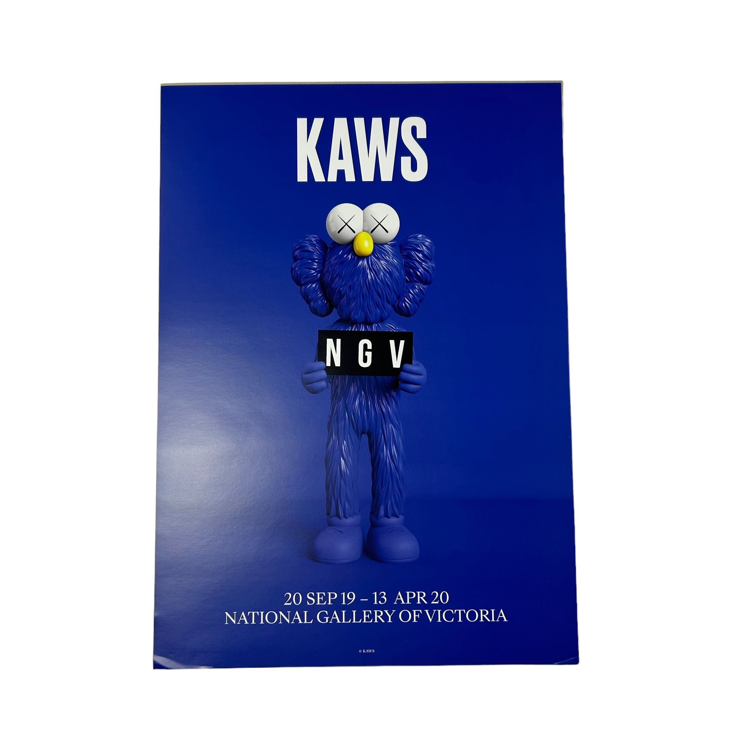 image of Kaws Bff Poster in Blue, Men's