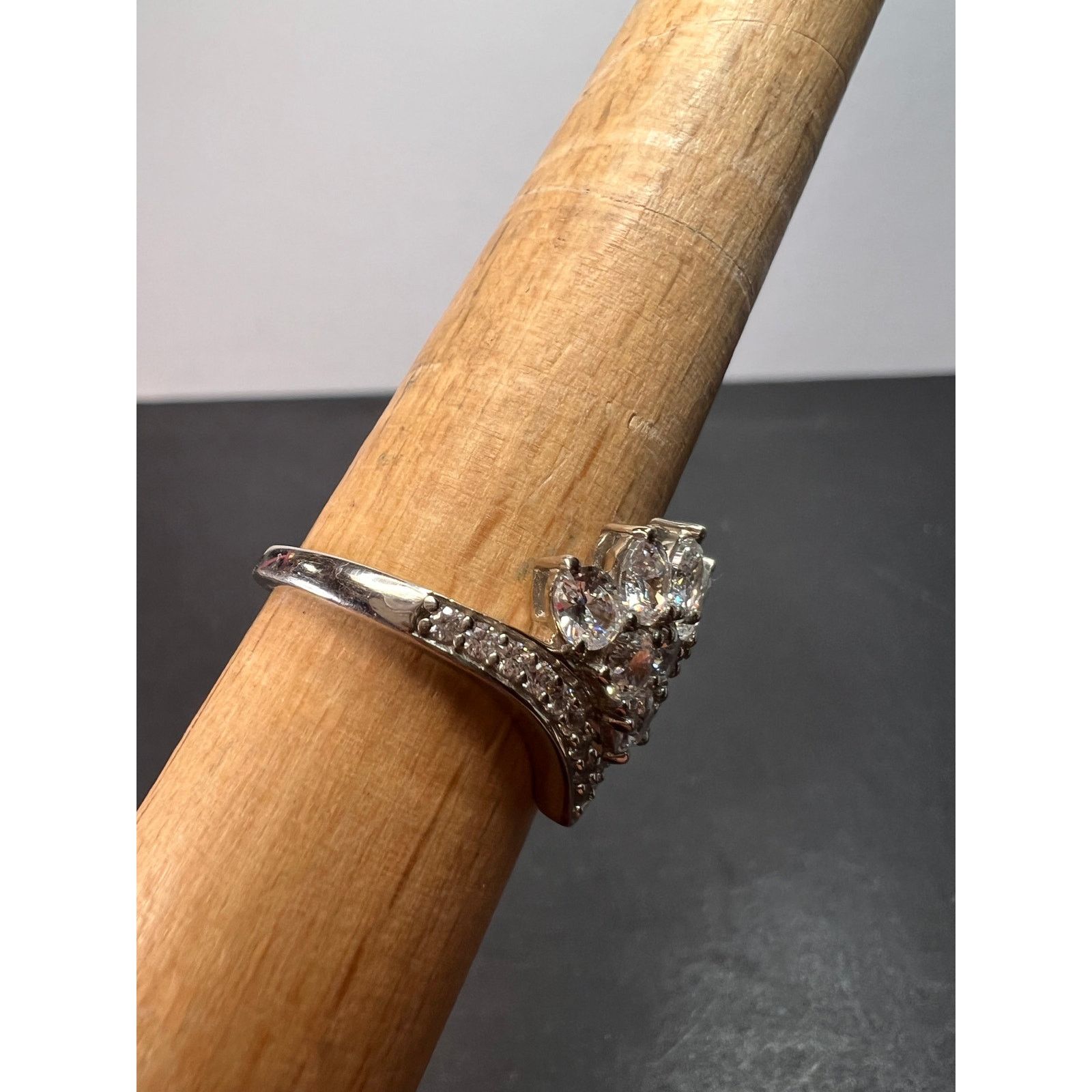 Other White CZ ring in rhodium over sterling silver size 9 Size ONE SIZE - 3 Thumbnail