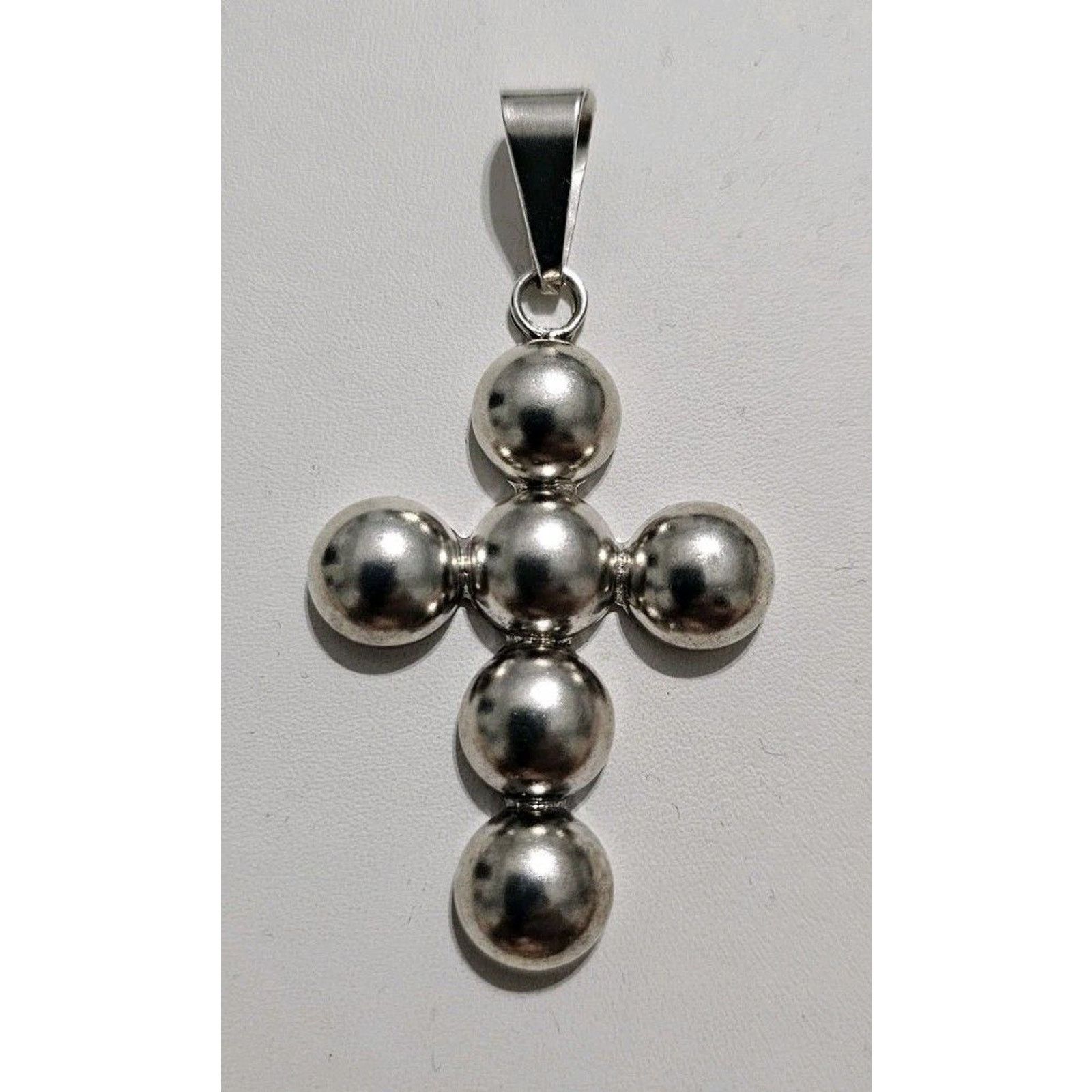 Other Chunky Sterling Silver Cross 925 Silver Cross Statement Size ONE SIZE - 1 Thumbnail