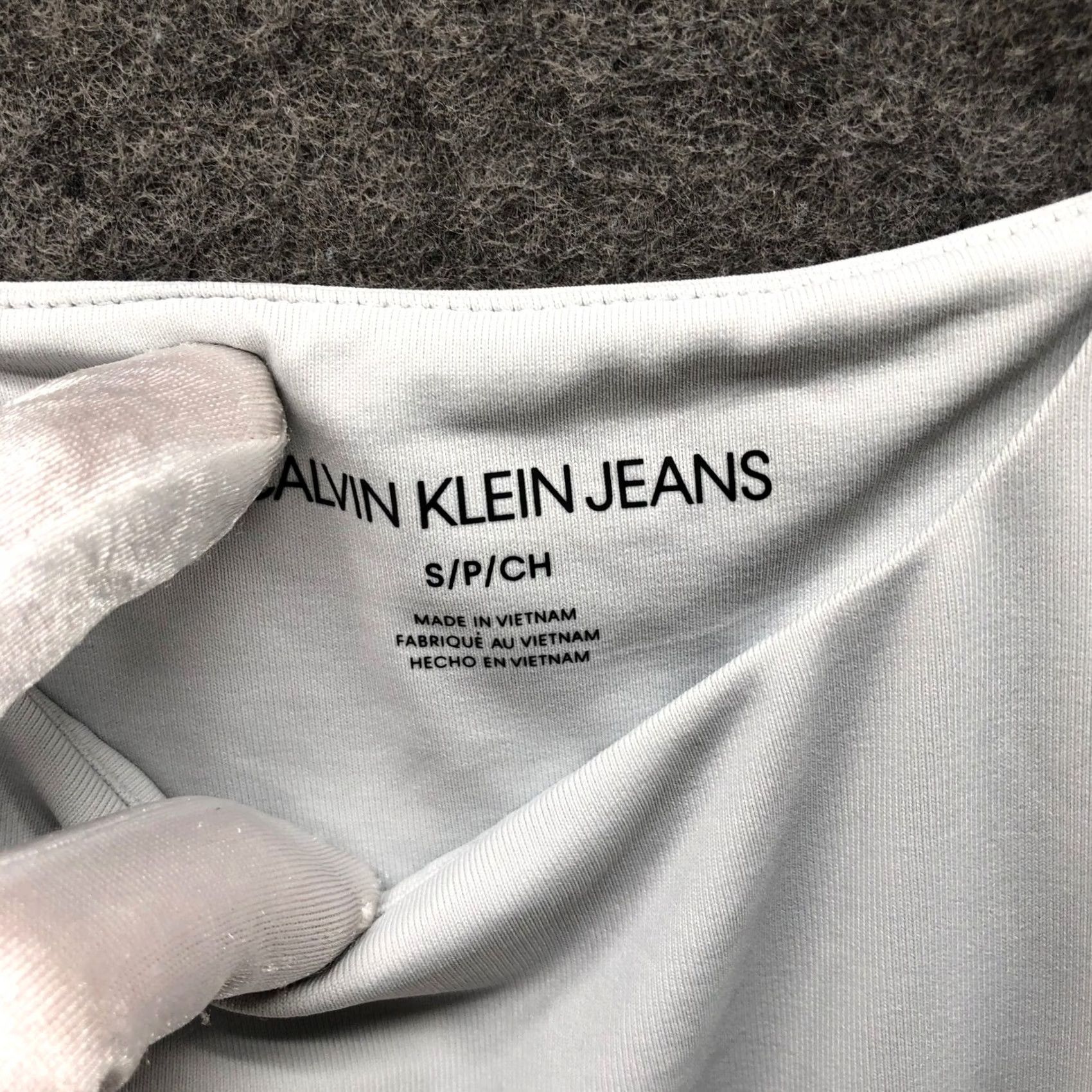 Vintage Calvin Klein Jeans Bodysuit Womens S Light Blu Square Neck Tank Sleeveless Shapewear Size S / US 4 / IT 40 - 3 Thumbnail