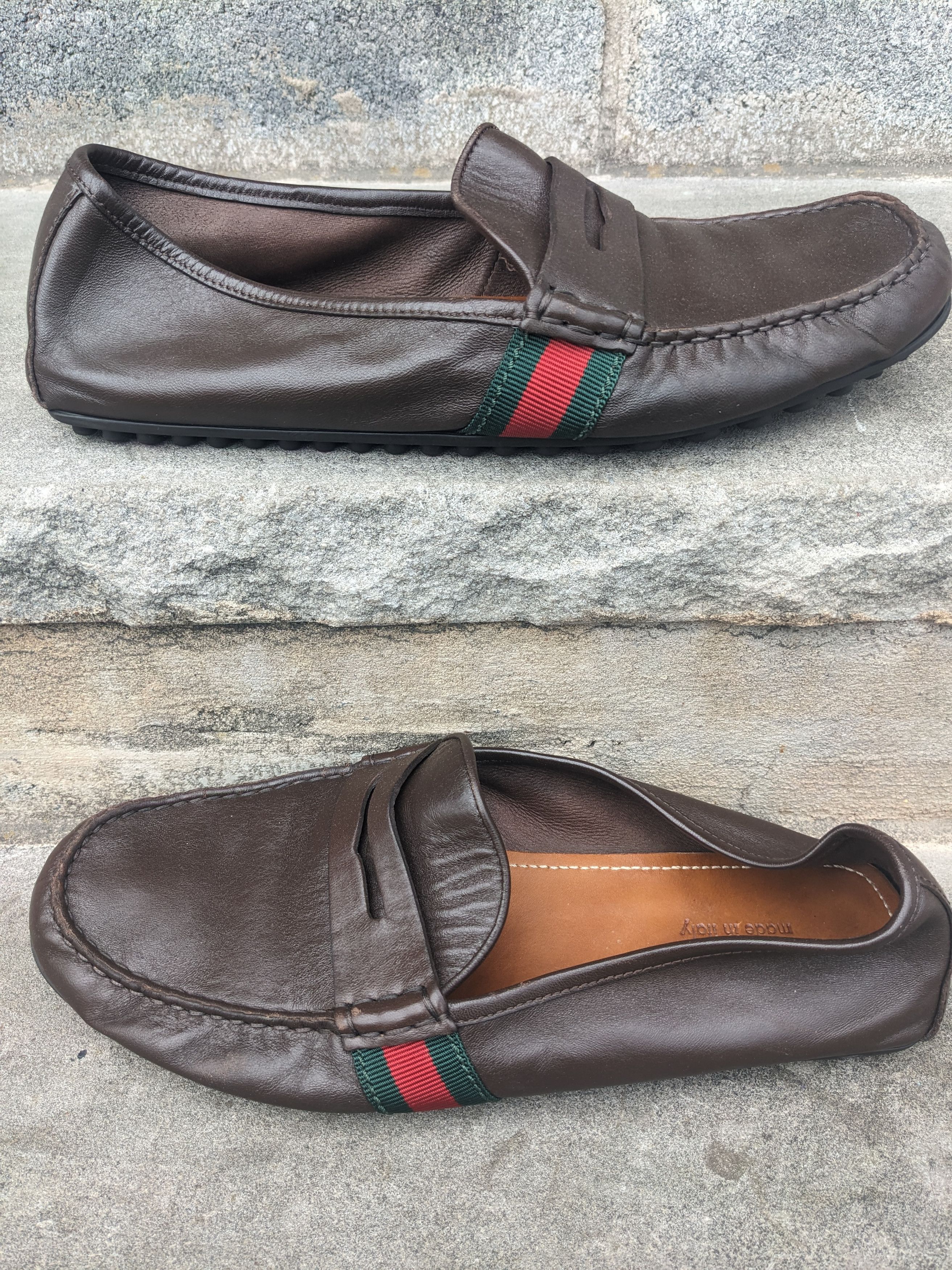 Designer × Gucci Gucci Mens Nappa Moorea Pesante Driving Loafers Size 9 Size US 9 / EU 42 - 1 Thumbnail