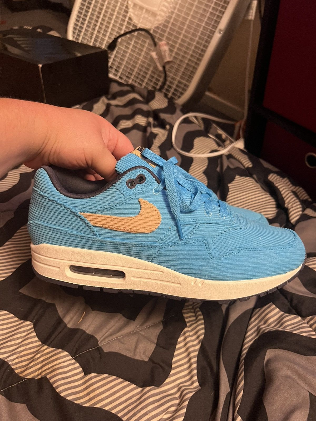 Nike Nike Air Max 1 Premium Corduroy Baltic Blue Size 10.5 US Size US 10.5 / EU 43-44 - 1 Thumbnail