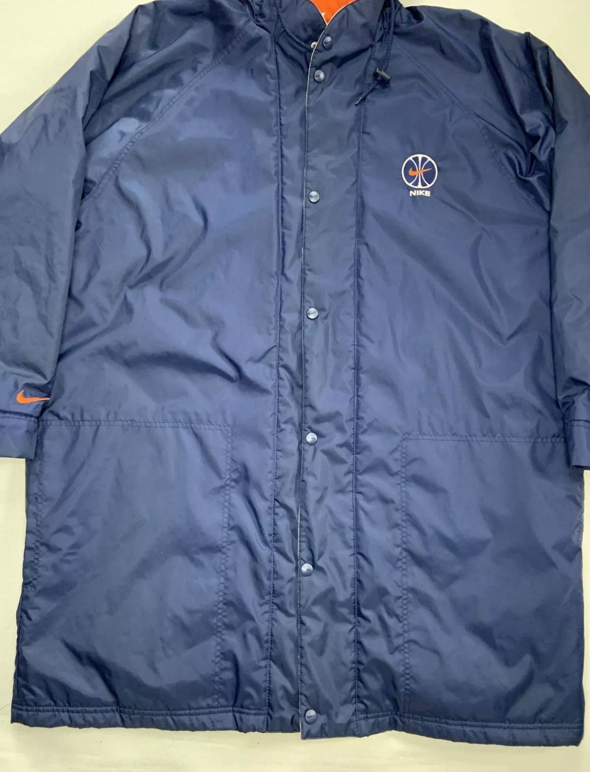 Nike Nike 90s Basketball Men Blue Full Zip Jacket Parka XL 2XL Size US XXL / EU 58 / 5 - 4 Thumbnail
