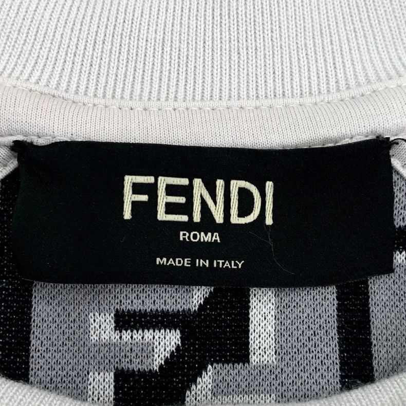 Fendi Fendi White Logo Long Sleeve Sweatshirt Size US XS / EU 42 / 0 - 6 Thumbnail