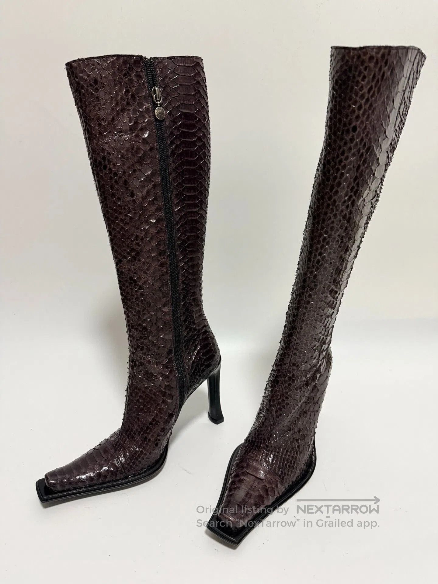 Other GIANNI BRAVO Italian Snake Skin Boots. Size US 5.5 / IT 35.5 - 2 Thumbnail