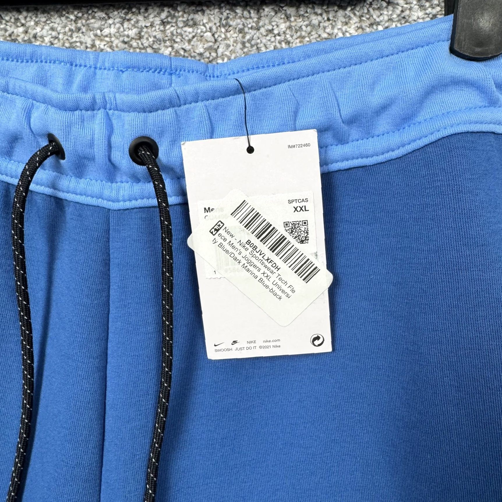 Nike Nike Sweatpants Jogger Pants Colorblock 2XL Blue Tech Fleece Mens Slim Fit Cuffed Size US 39 - 5 Thumbnail