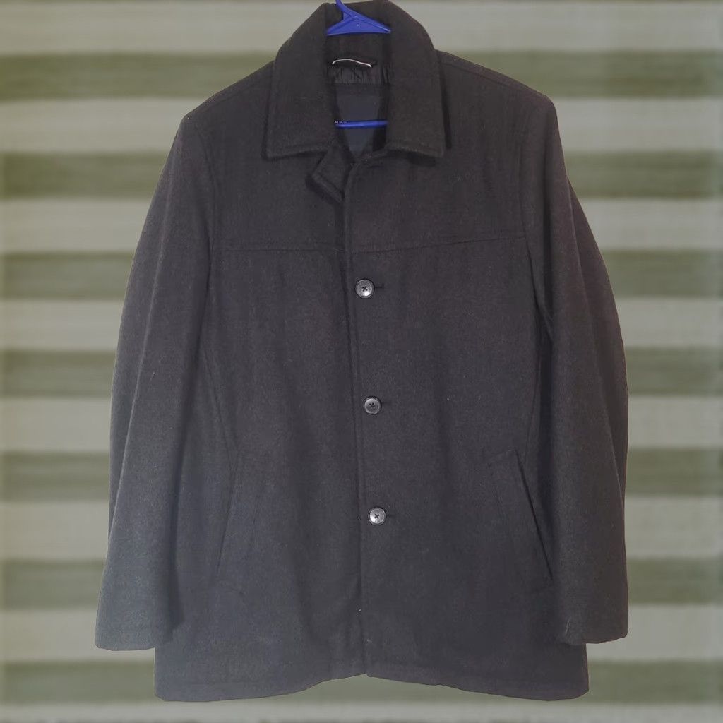 Tommy Hilfiger Tommy Hilfiger Mens Jacket Pea Coat Black Size L Cardigan? No, Jacket. Size US L / EU 52-54 / 3 - 1 Thumbnail