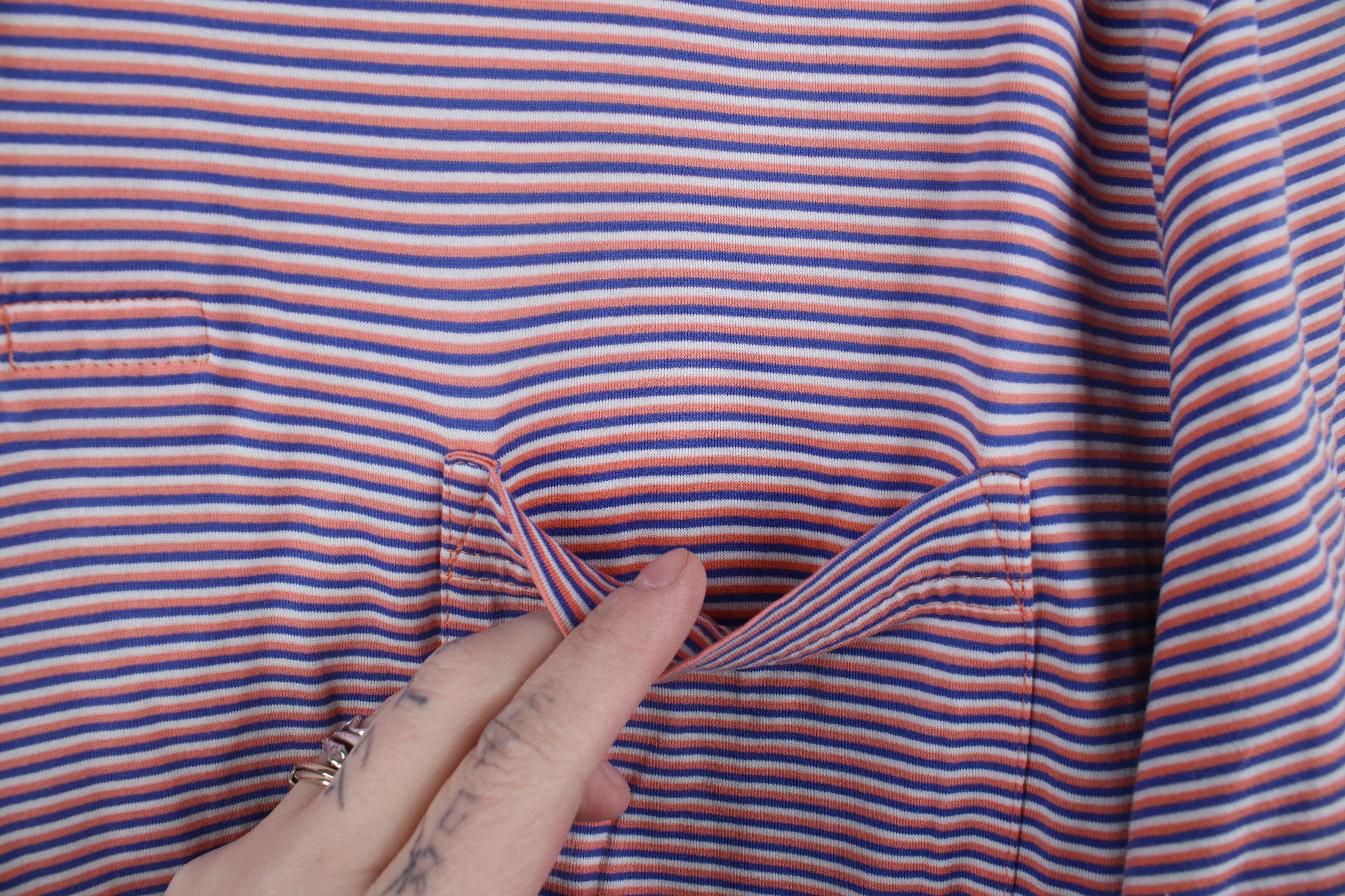 Ralph Lauren × Vintage Vintage Ralph Lauren Cotton Knit Striped Collared Polo Shirt Size US M / EU 48-50 / 2 - 4 Thumbnail