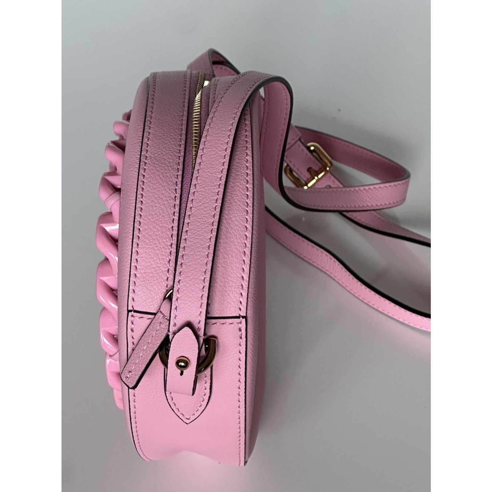 Versace Versace Medusa Calf Leather Round Pink Crossbody Bag 1021602 Size ONE SIZE - 5 Thumbnail