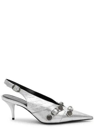 Balenciaga o1y0625 Slingback Pumps in Silver Size US 6 / IT 36 - 1 Thumbnail