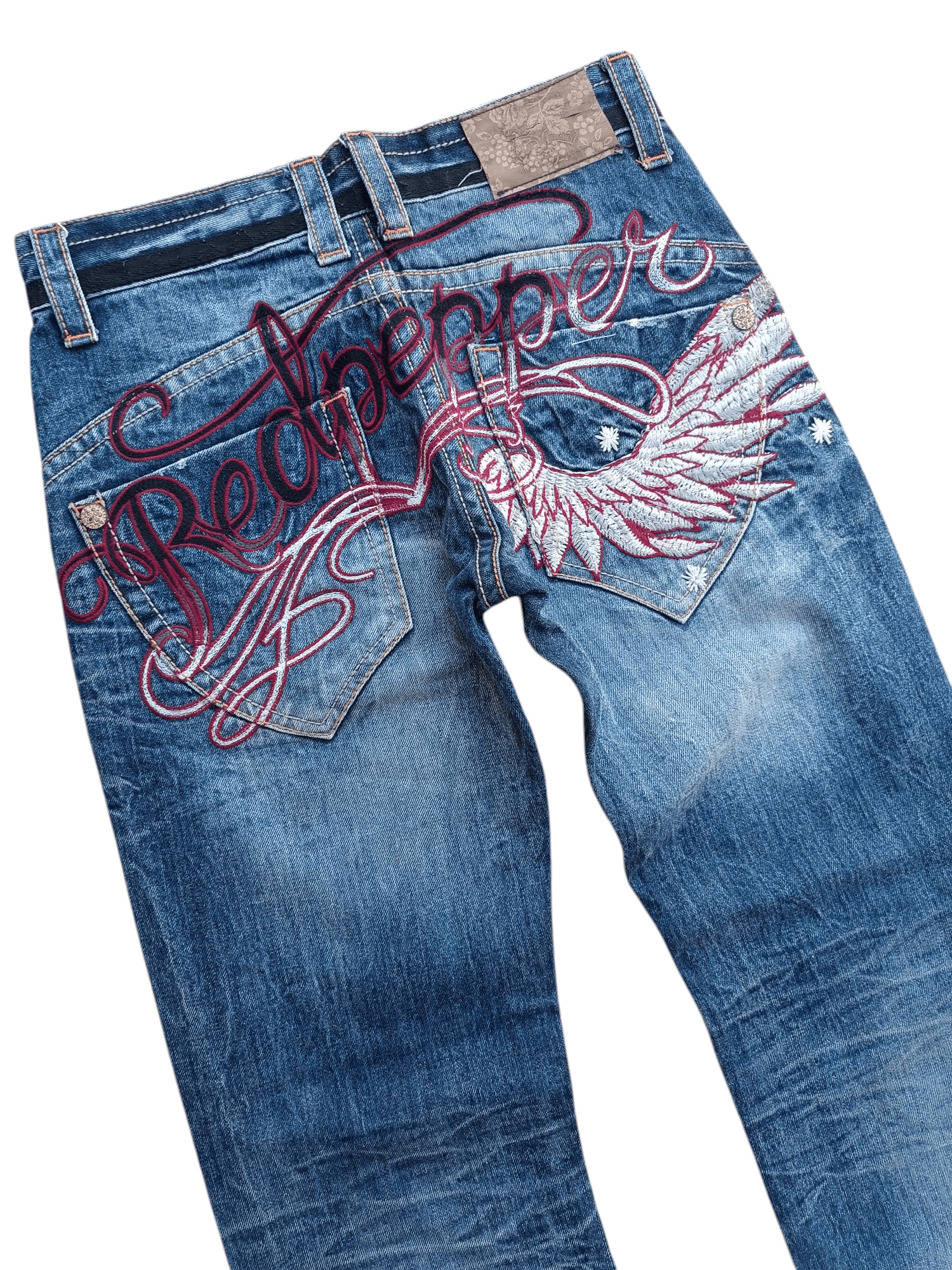 Japanese Brand Japan RedPepper Distressed Seditionaries Rare Design Denim Size US 30 / EU 46 - 1 Thumbnail