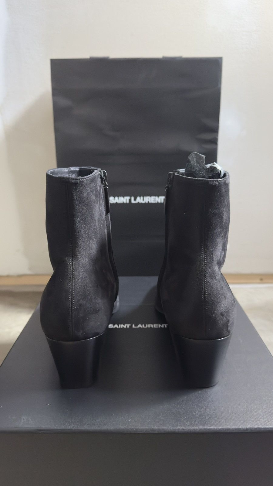 Saint Laurent Paris Saint Laurent Vassili Boots in Shimmering Suede Size US 8.5 / EU 41-42 - 4 Thumbnail