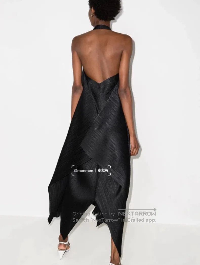 Issey Miyake Issey Miyake Black Pleated Halter Dress Size S / US 4 / IT 40 - 9 Thumbnail