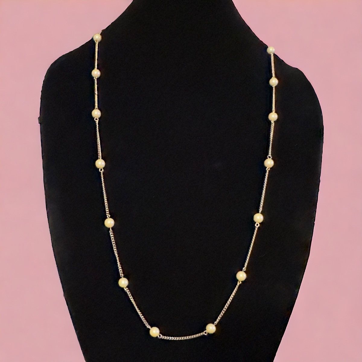 Other Vintage Sarah Coventry long station pearl chain necklace Size ONE SIZE - 1 Thumbnail