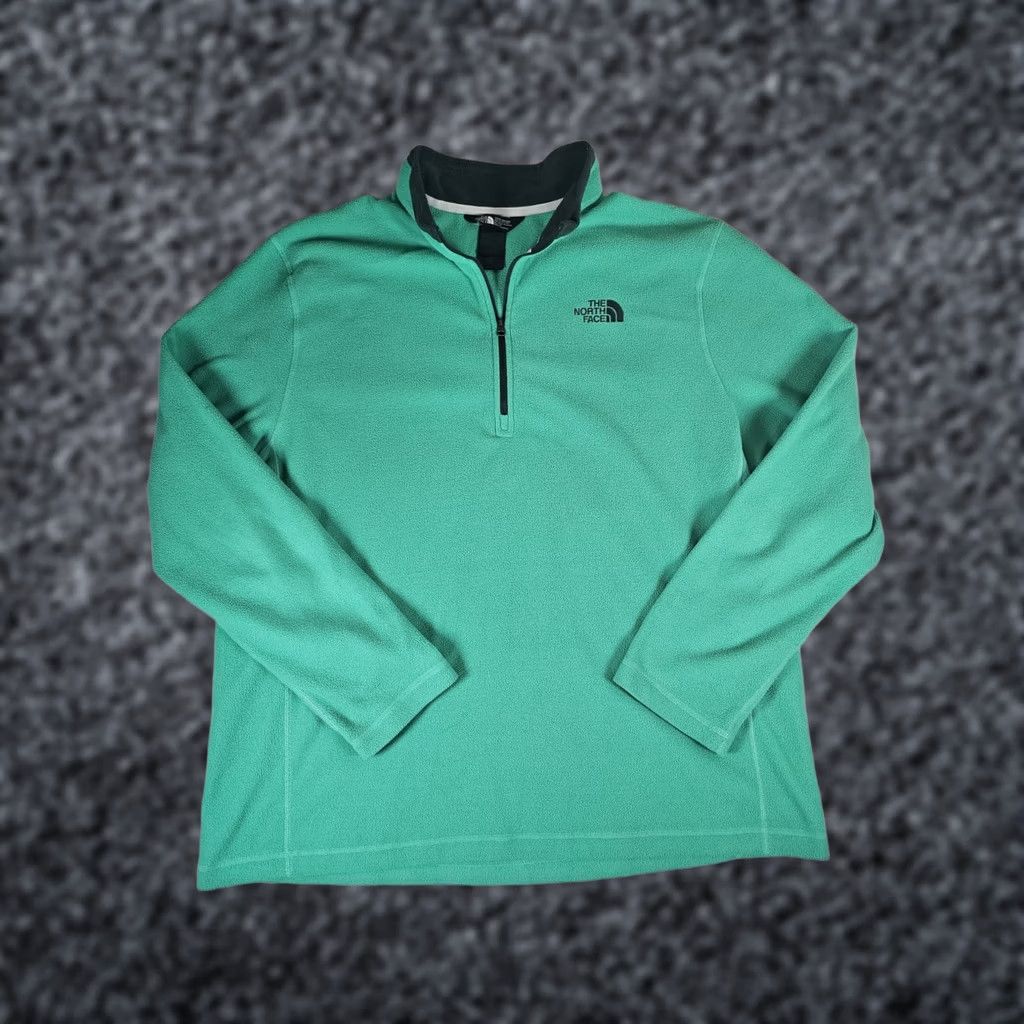The North Face VINTAGE The North Face Classic Fleece Sweater Pullover 1/4 Zip Green Men's XL Jacket Size US XL / EU 56 / 4 - 1 Thumbnail