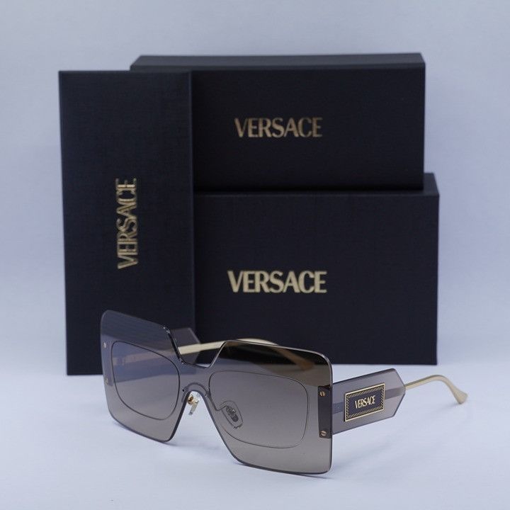 Versace Versace VE2277 10026I Sunglasses Light Transparent Brown Size ONE SIZE - 11 Thumbnail