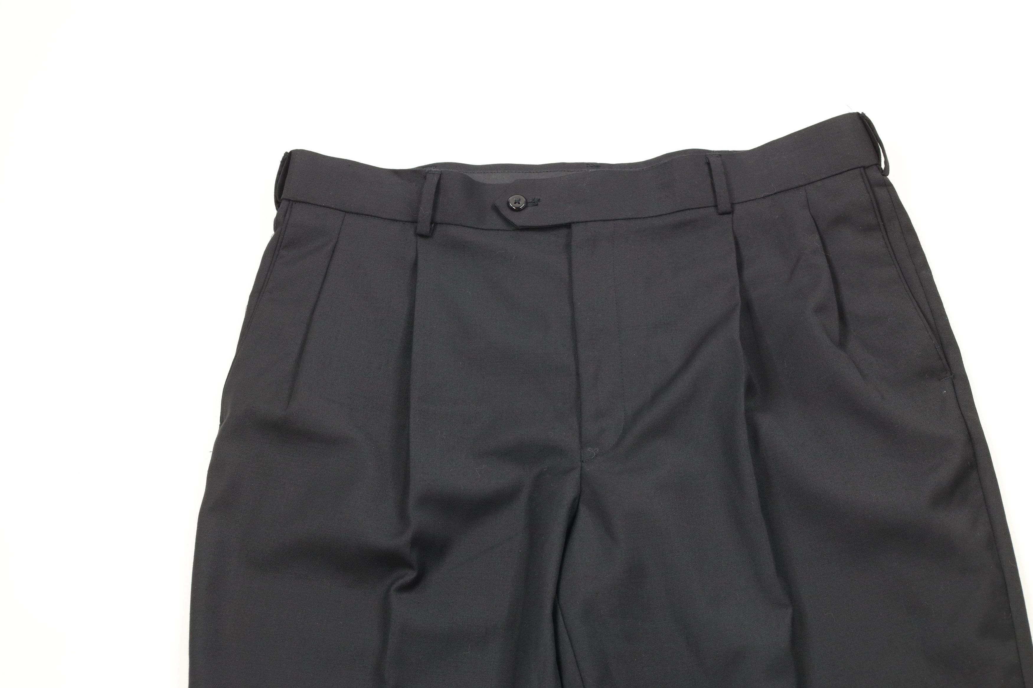 Vintage Vintage 90s Streetwear Wool Blend Pleated Wide Chino Pants Size US 38 / EU 54 - 2 Thumbnail