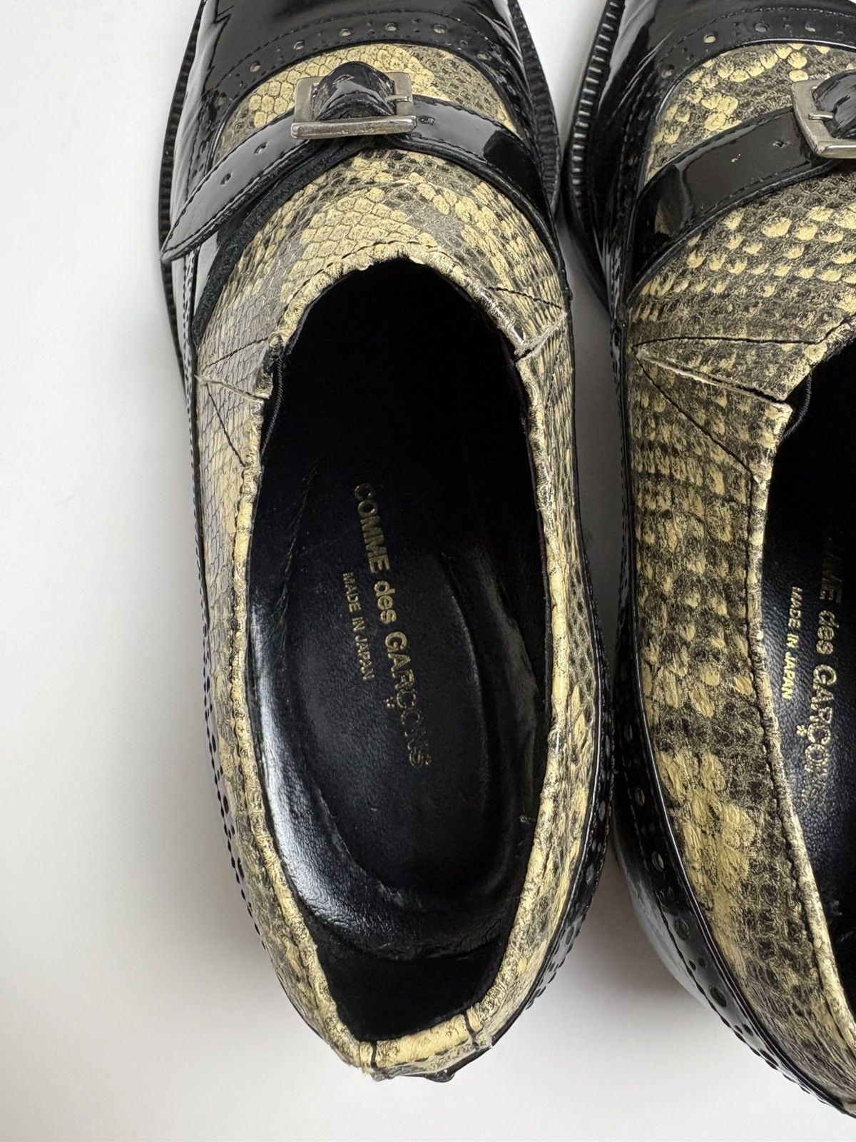 Comme des Garcons Comme des Garçons FW09 patent leather python shoes Size US 8.5 / IT 38.5 - 9 Thumbnail