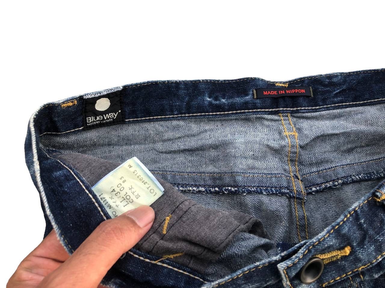 Japanese Brand FLARE BLUE WAY DENIM MADE IN NIPPON Size US 34 / EU 50 - 12 Thumbnail