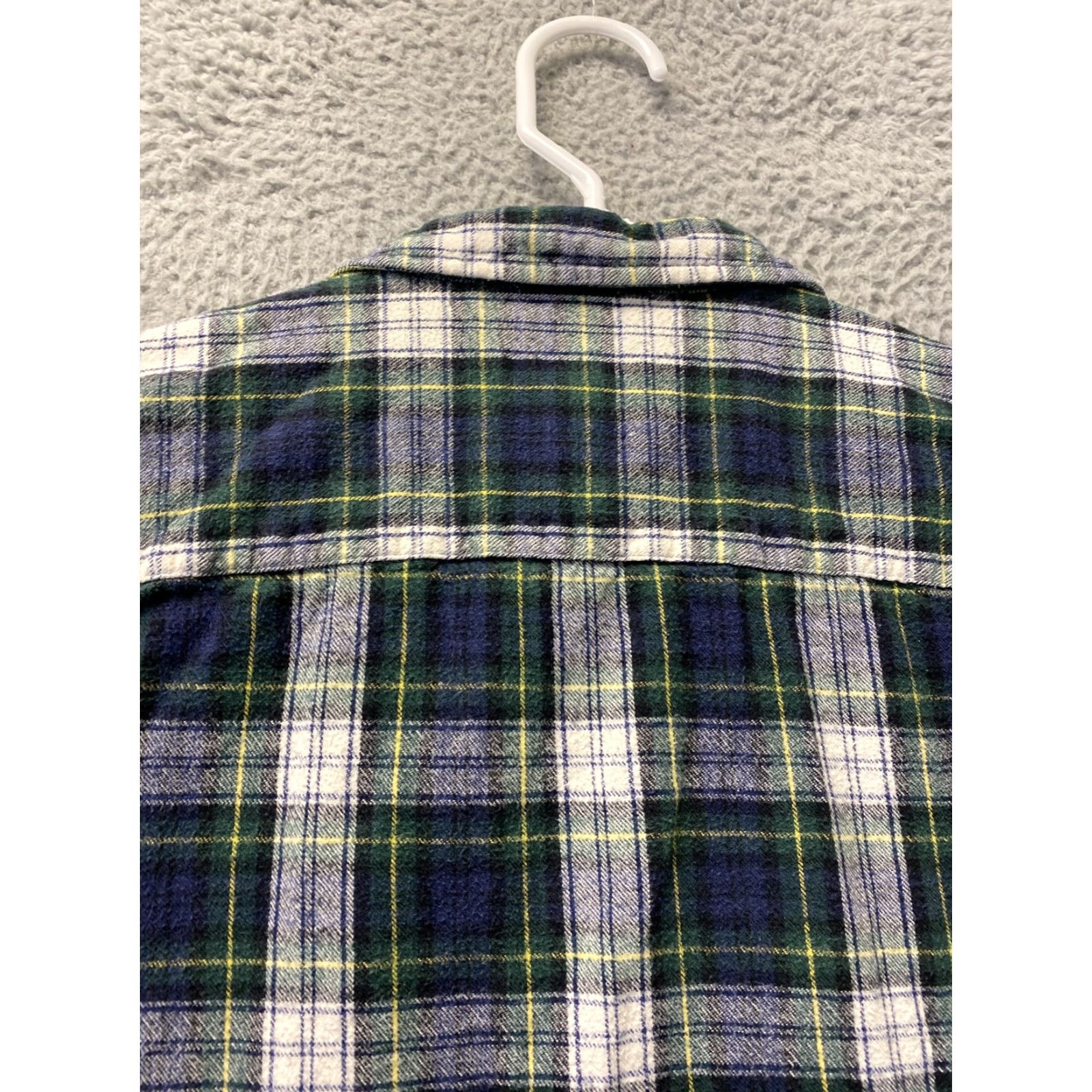 Vintage VINTAGE LL Bean Womens Petite Button Up Shirt Cotton Plaid Long Sleeve Casual Green M Size M / US 6-8 / IT 42-44 - 7 Thumbnail