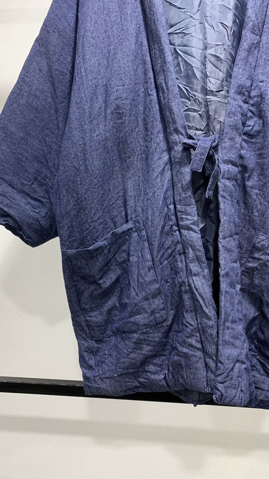 Japanese Brand Yoichi Denim Kimono Quilted Puffer Kapital Size US L / EU 52-54 / 3 - 4 Thumbnail