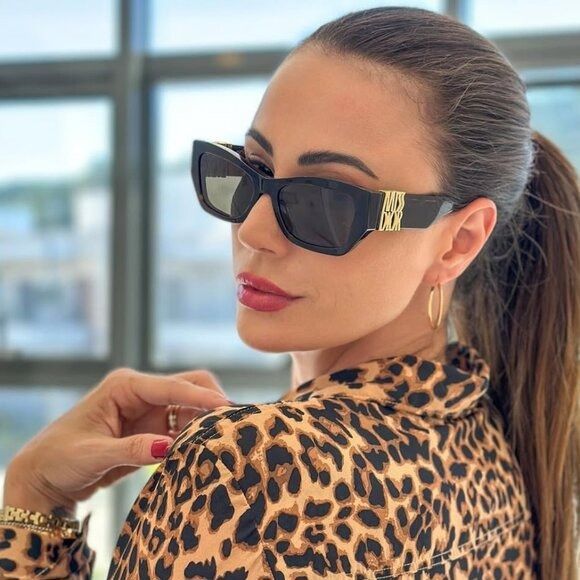 Dior Dior MISSDIOR S1I 50B0 Sunglasses White Square Frame Size ONE SIZE - 2 Thumbnail