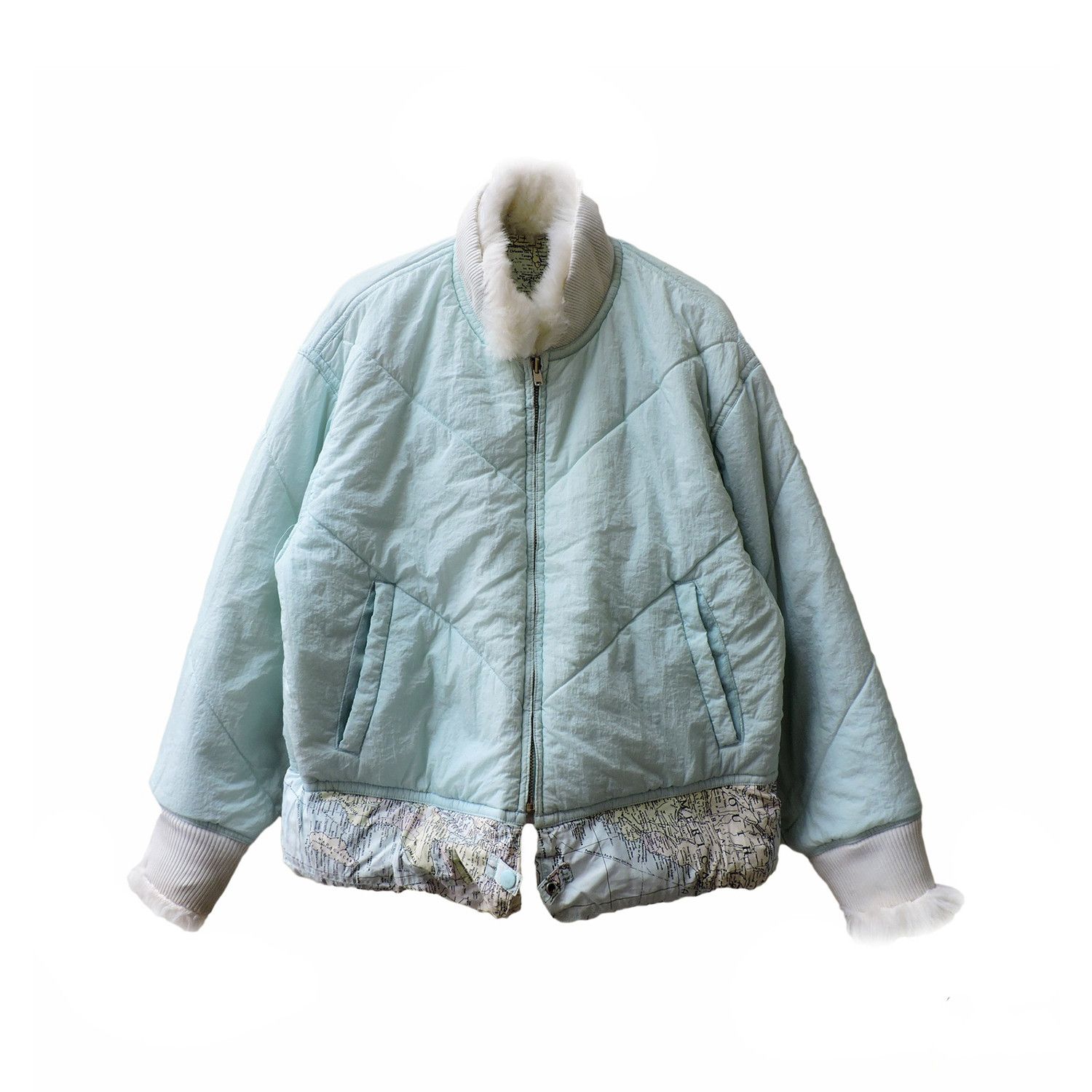 Issey Miyake ISSEY MIYAKE WORLD MAP REVERSIBLE BOMBER JACKET Size M / US 6-8 / IT 42-44 - 3 Thumbnail