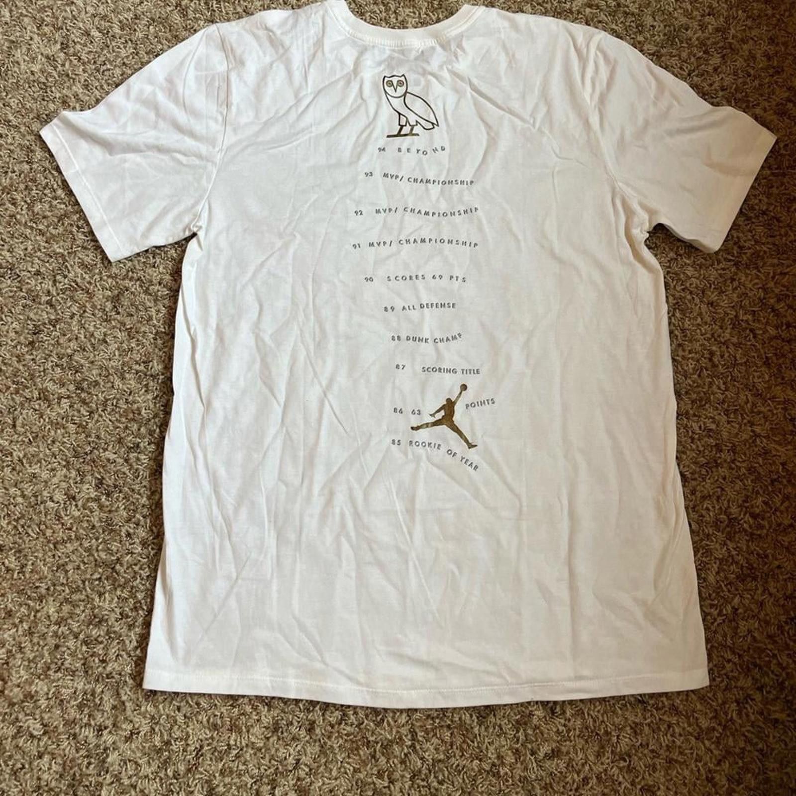 Jordan Brand Air Jordan 10 OVO T-Shirt White/Gold RARE Size US L / EU 52-54 / 3 - 6 Thumbnail