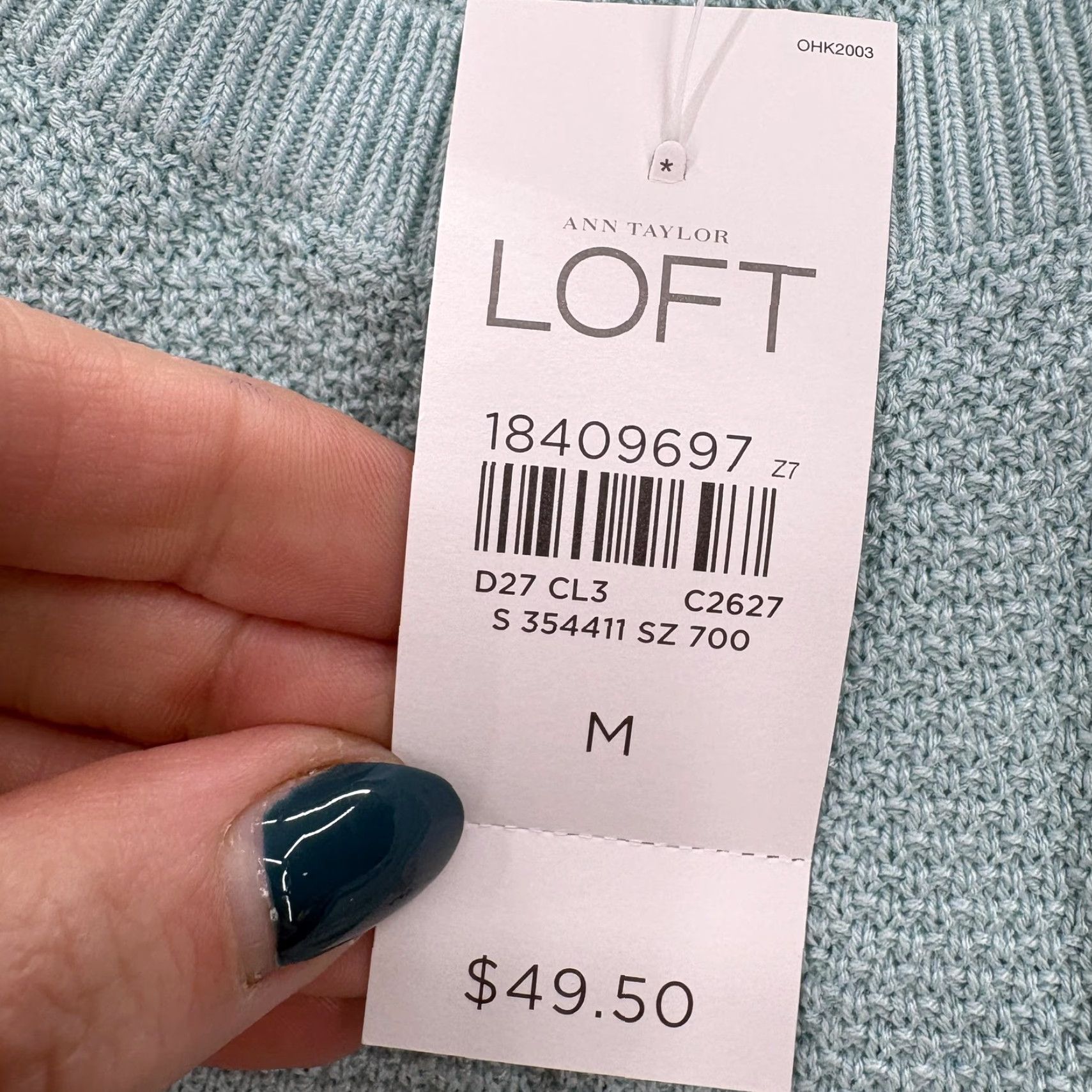 Loft LOFT Sweater Womens Medium Green Crochet Trim Silk Blend Knit Pullover Preppy Size M / US 6-8 / IT 42-44 - 5 Thumbnail
